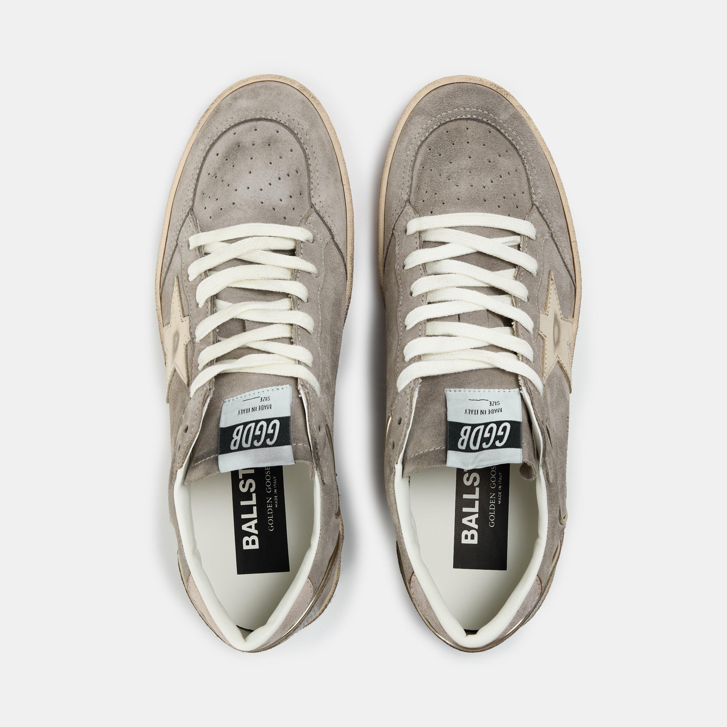 Taupe/Platinum - Golden Goose - Ball Star Sneakers Womens - 5