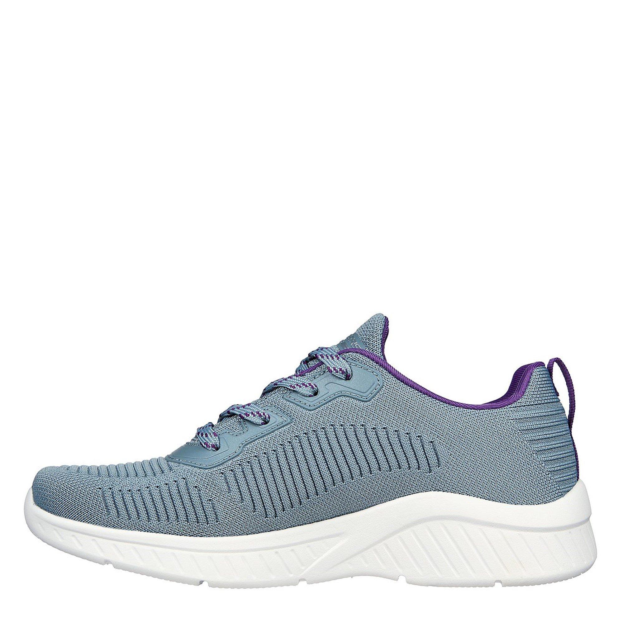 Slate - Skechers - Bobs Squad Chaos Air Low-Top Trainers Womens - 2