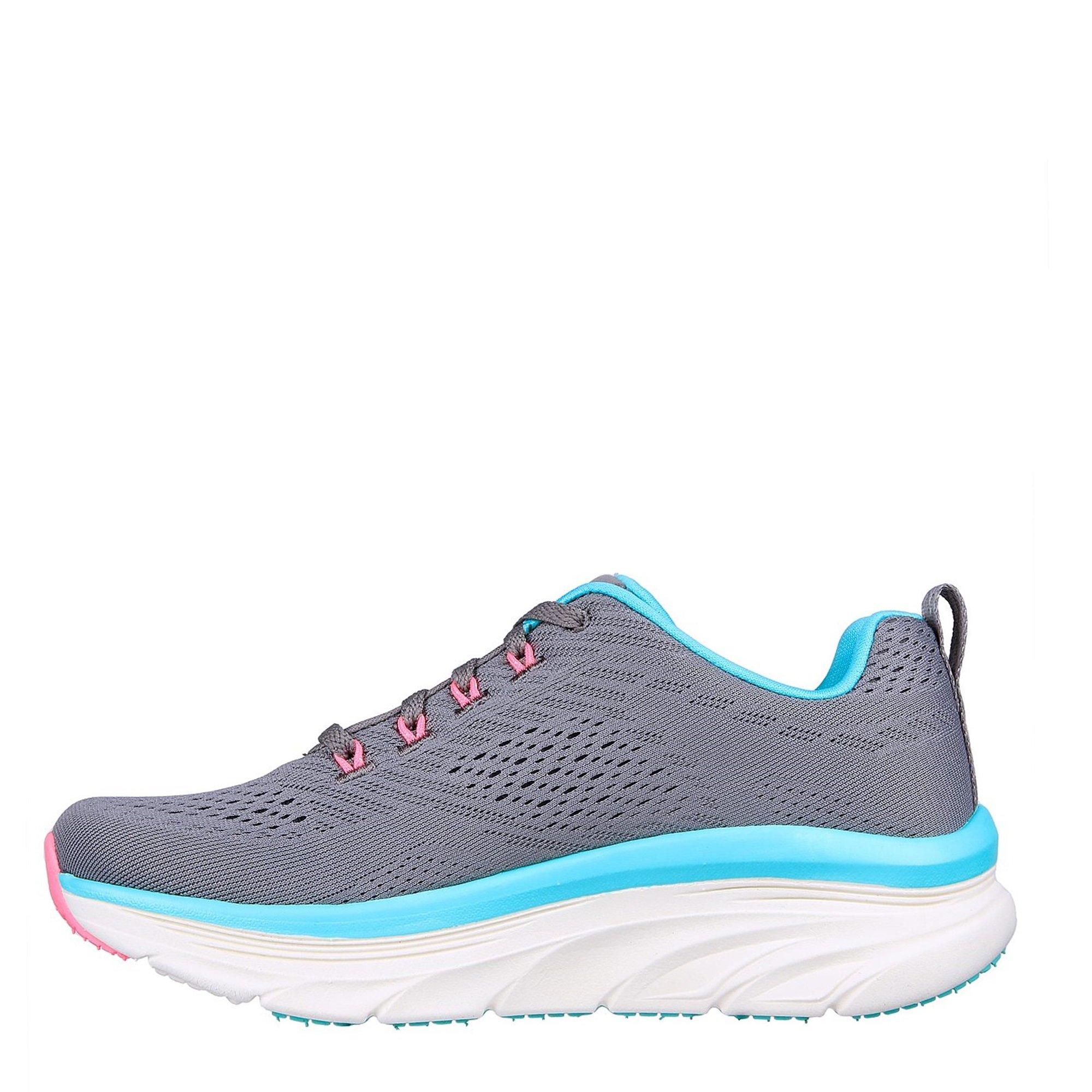Grey - Skechers - D'Lux Walker - Fresh Finesse Women's Trainers - 3