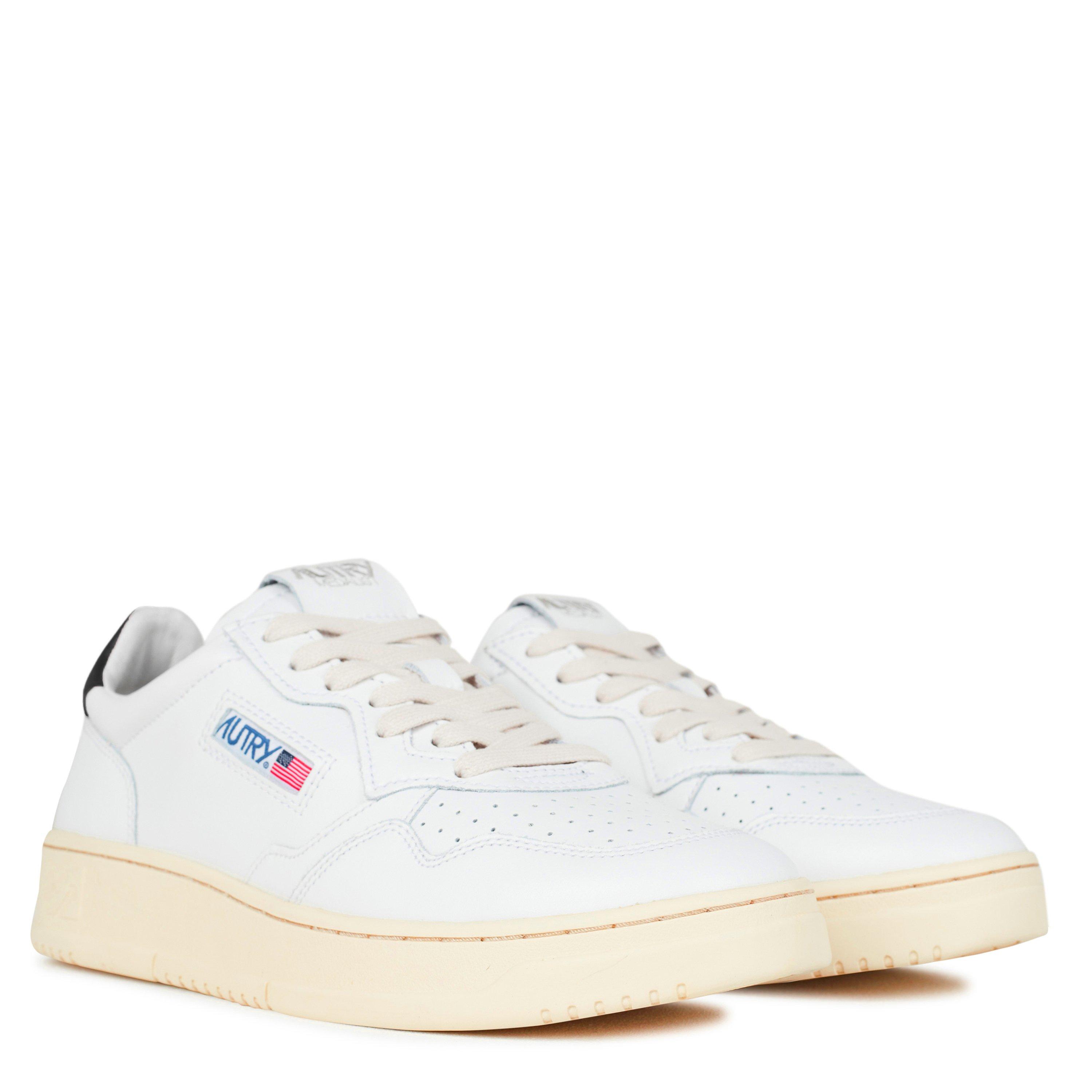 Wht/Blk LL22 - Autry - Medalist Low Trainers - 4