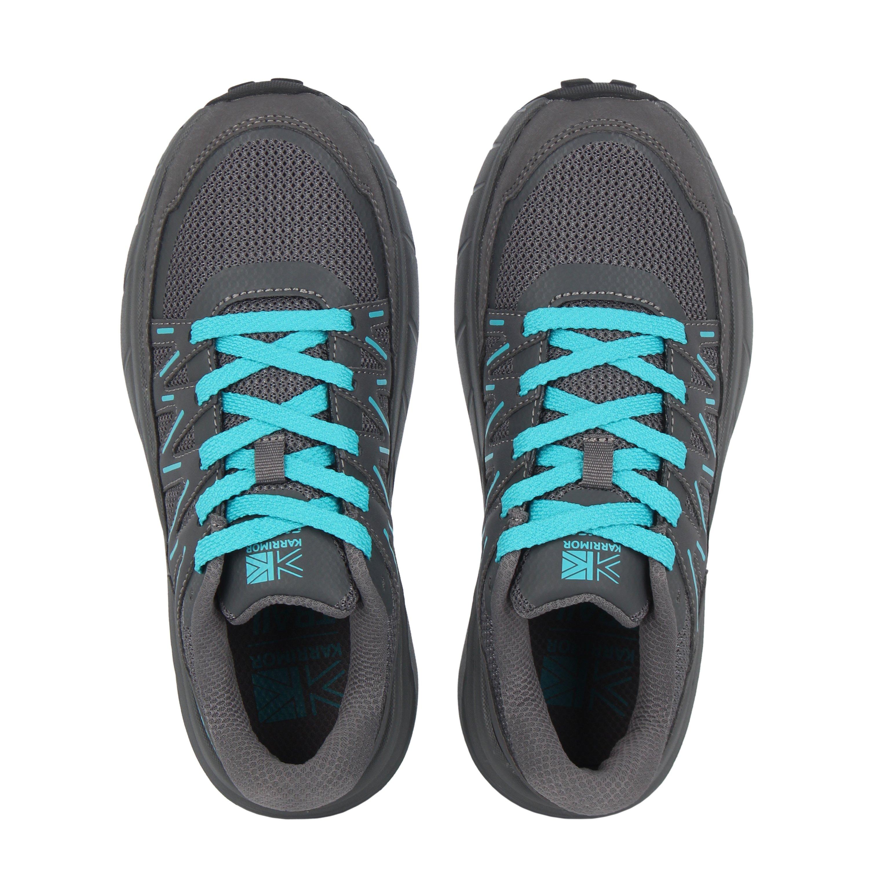 Charcoal/Blue - Karrimor - Caracal Trail Trainers Ladies - 5