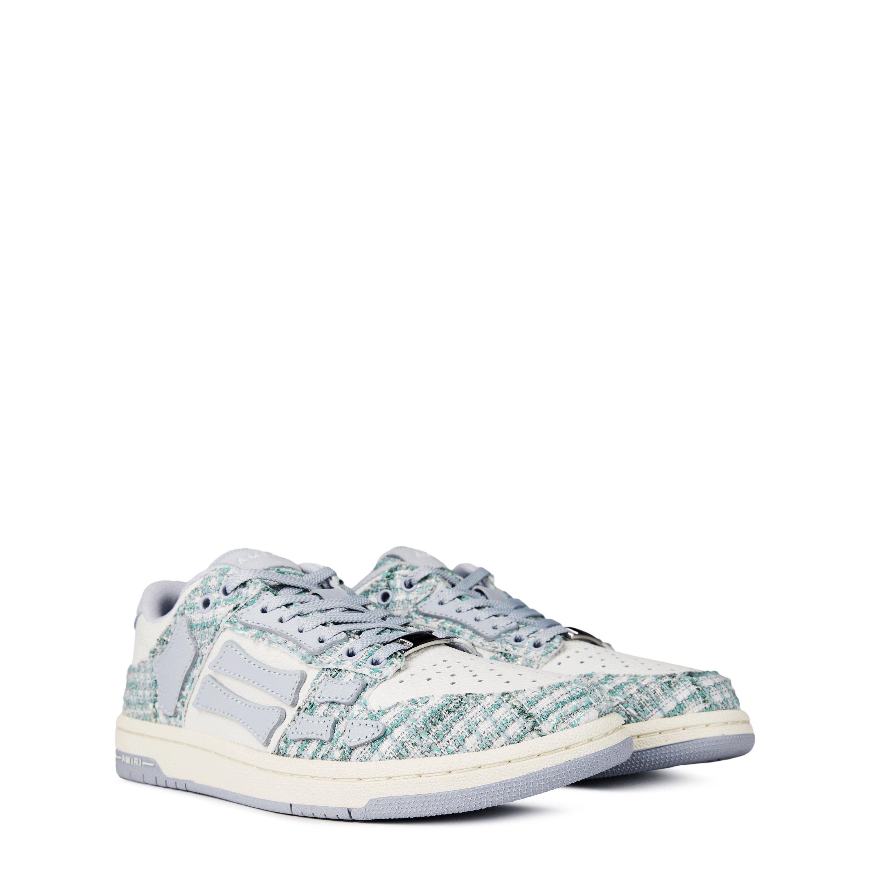 【AMIRI】男性 BOUCLE SKEL TOP LOW スニーカー AMFOSR1007 AMIRI Boucle Skel Low Sneaker Black | END. (US)
