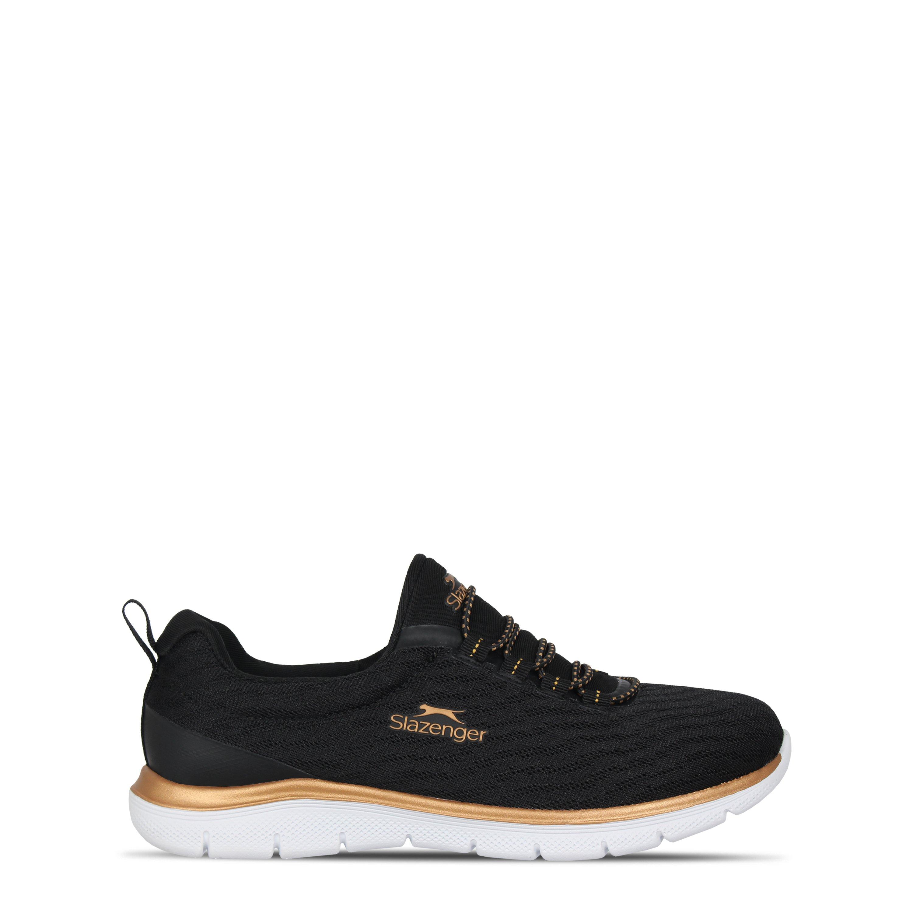 Black/Gold - Slazenger - Simple Trainers Womens - 1