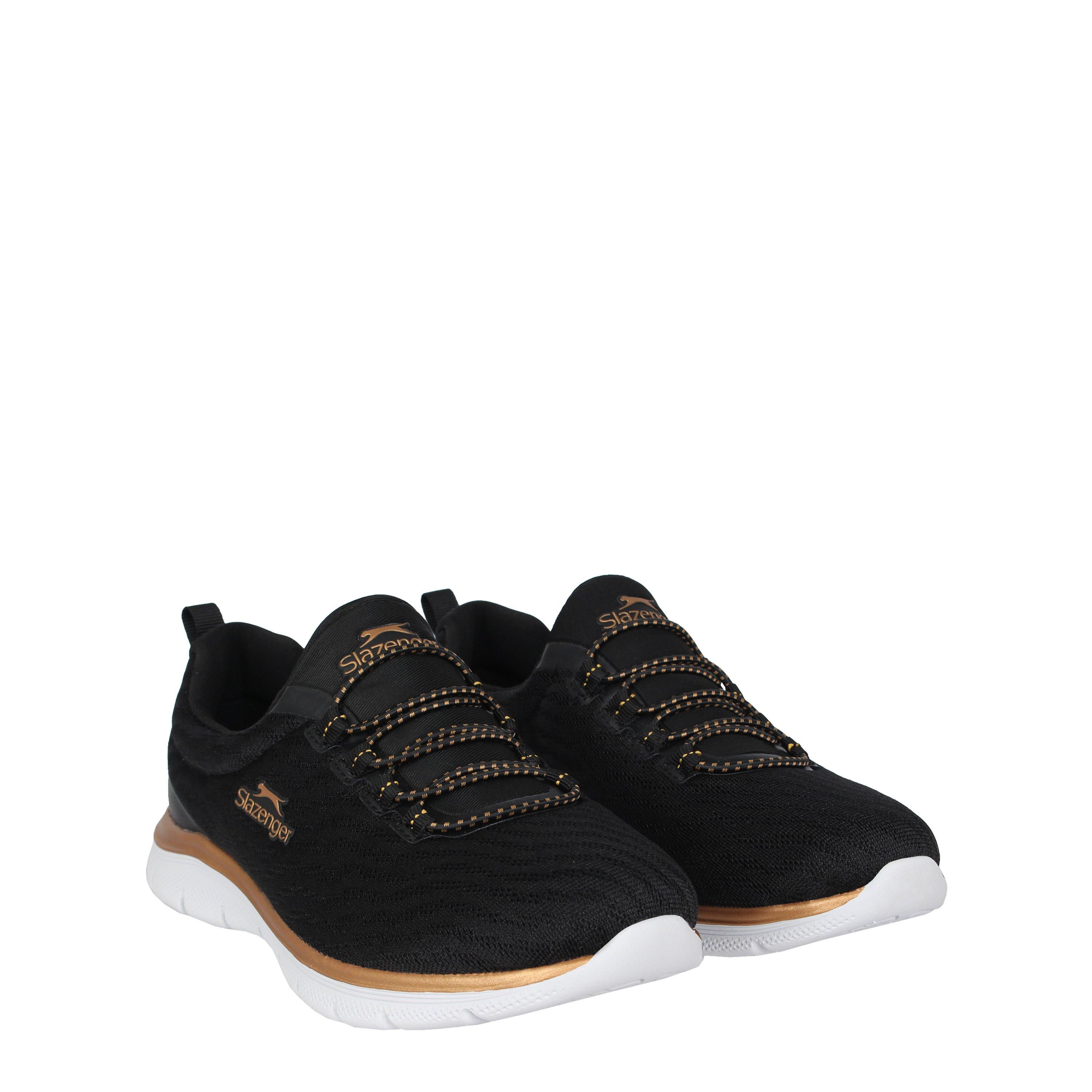 Black/Gold - Slazenger - Simple Trainers Womens - 3