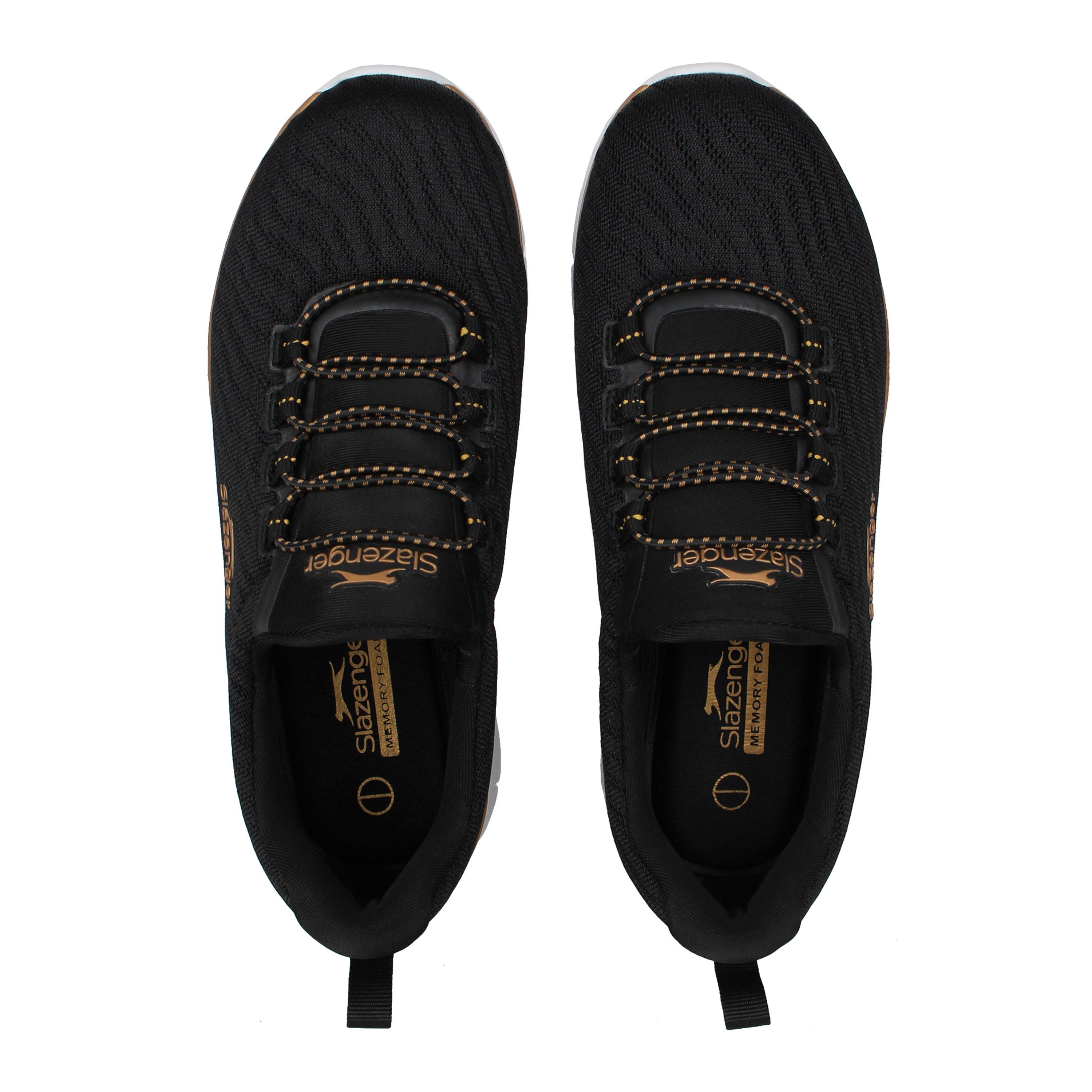 Black/Gold - Slazenger - Simple Trainers Womens - 5