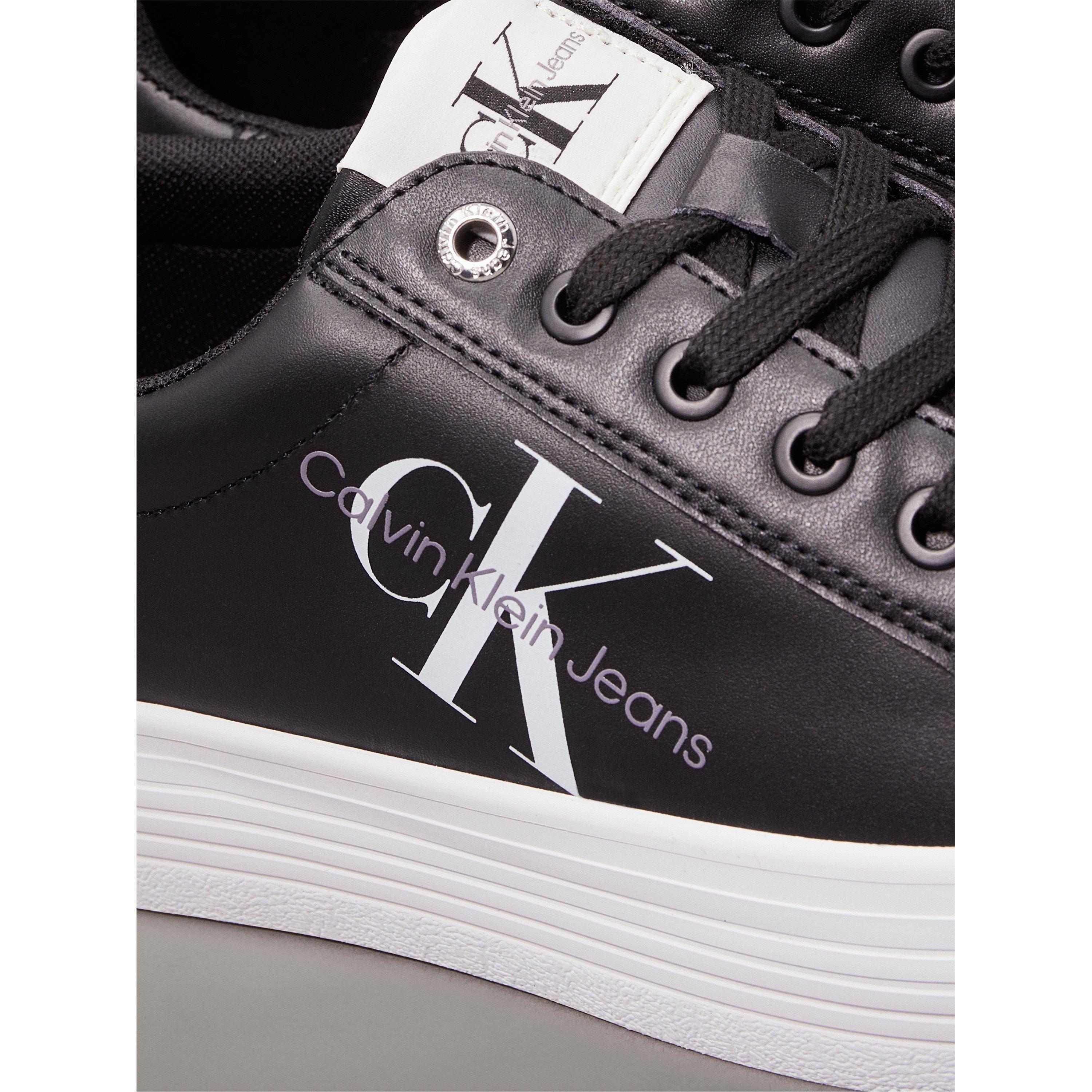 Negro - Calvin Klein Jeans - Women's Vulc Flatform Lace-Up Low-Top Trainers - 4