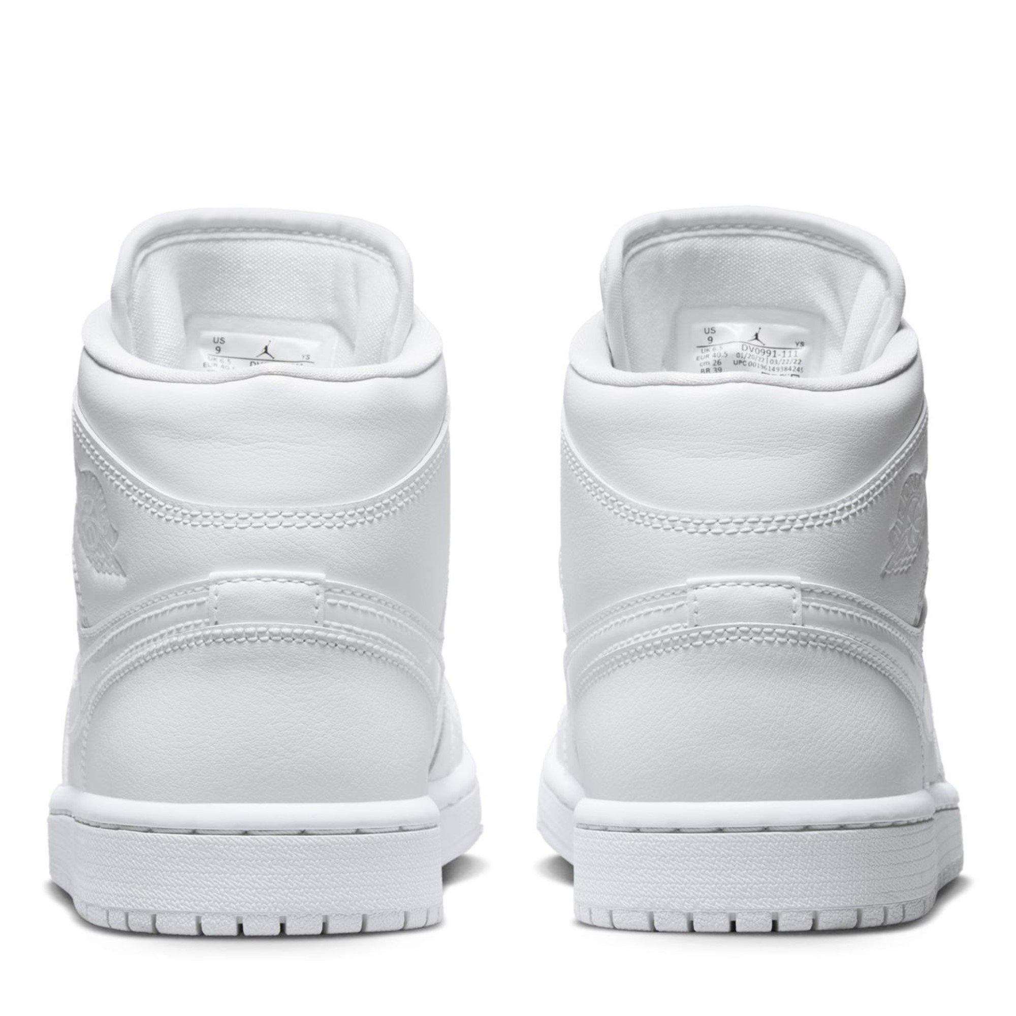 White/White - Nike - Air Jordan Mid Trainers - 6