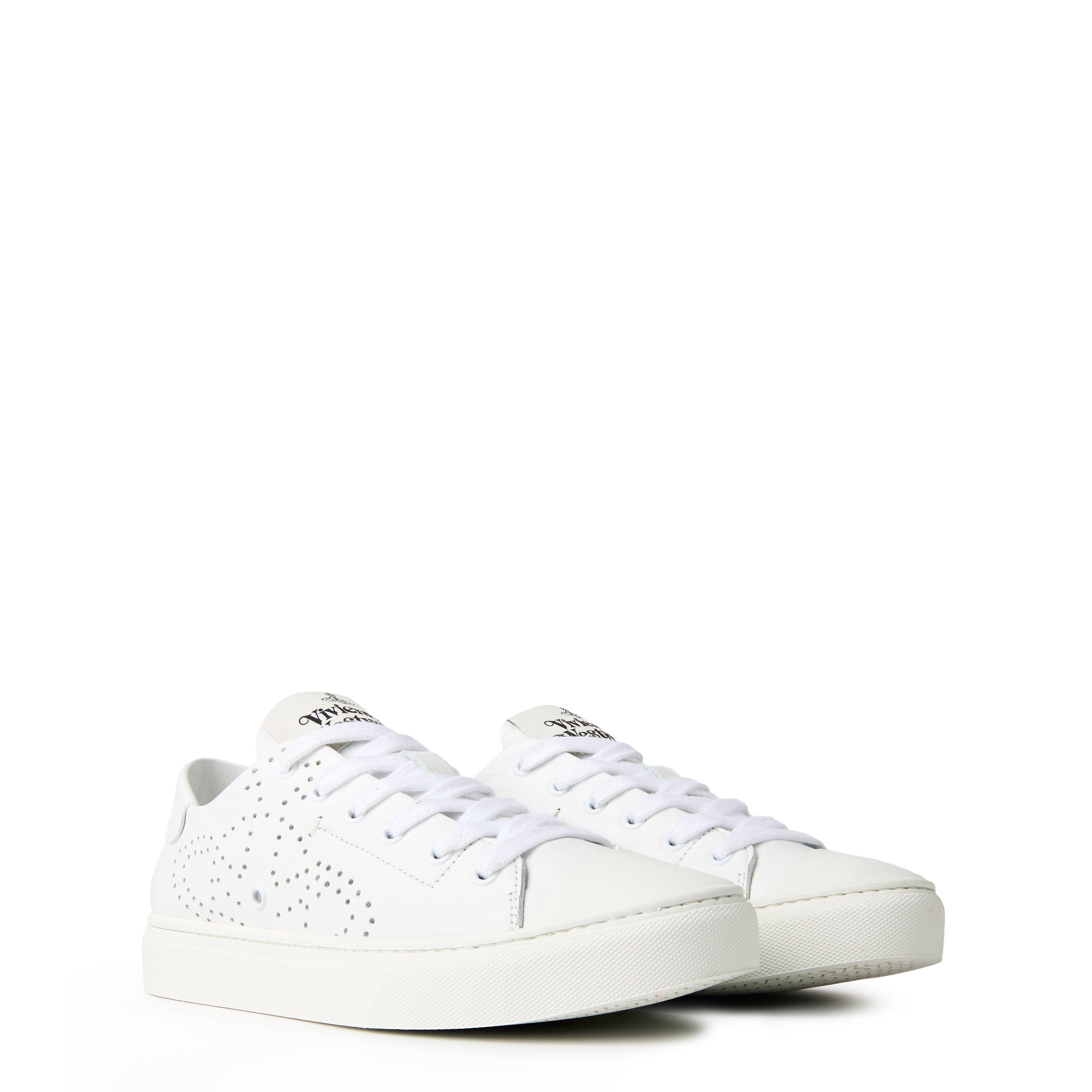 White - Vivienne Westwood - Low Top Soft Punch Trainer - 4
