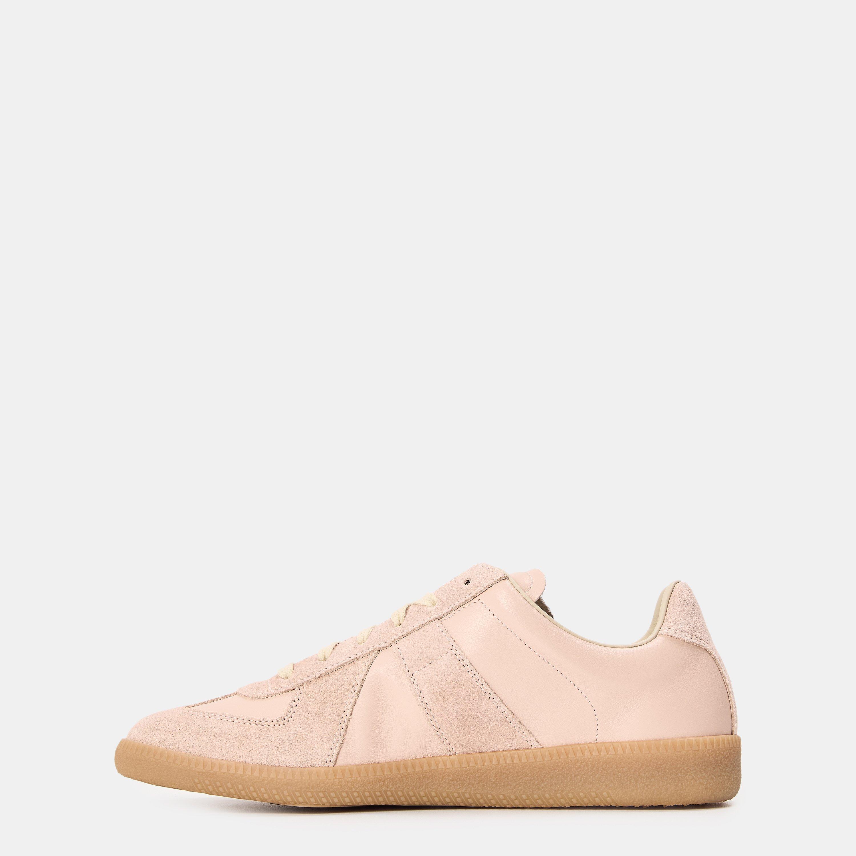 Pink - Maison Margiela - Replica Suede And Leather Sneakers - 2