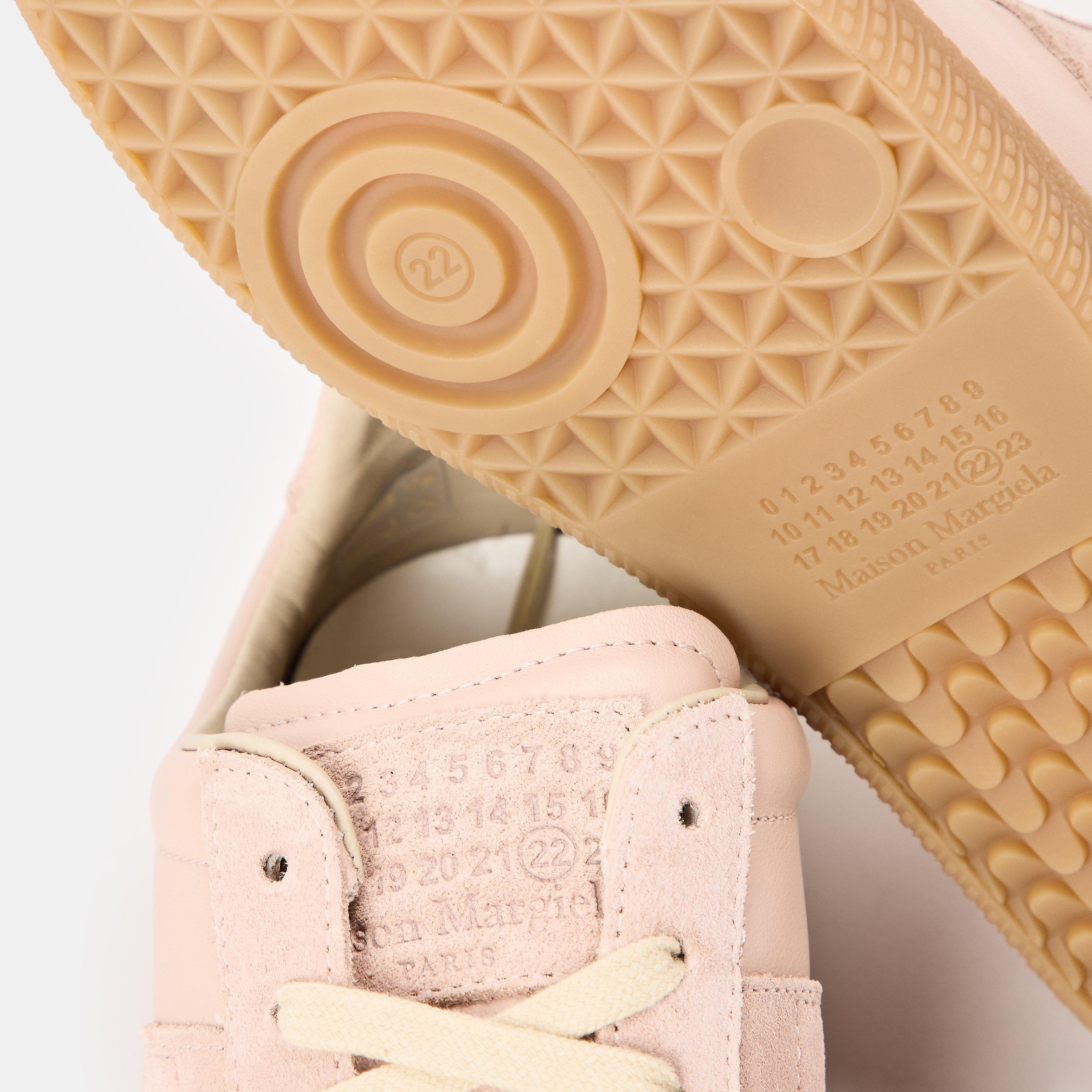 Pink - Maison Margiela - Replica Suede And Leather Sneakers - 4
