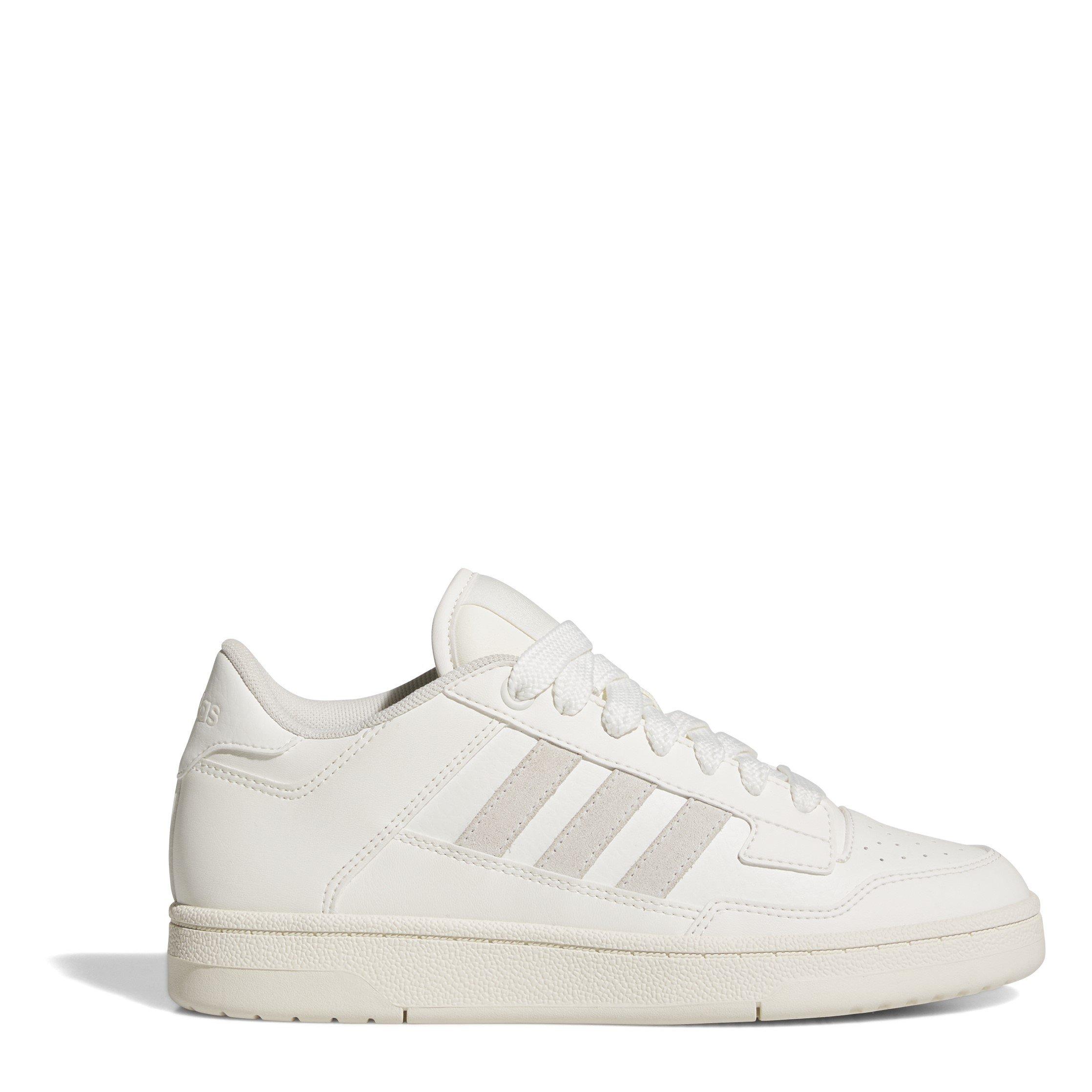 Triple White - adidas - Rapid Court Low-Top Trainers Womens - 1