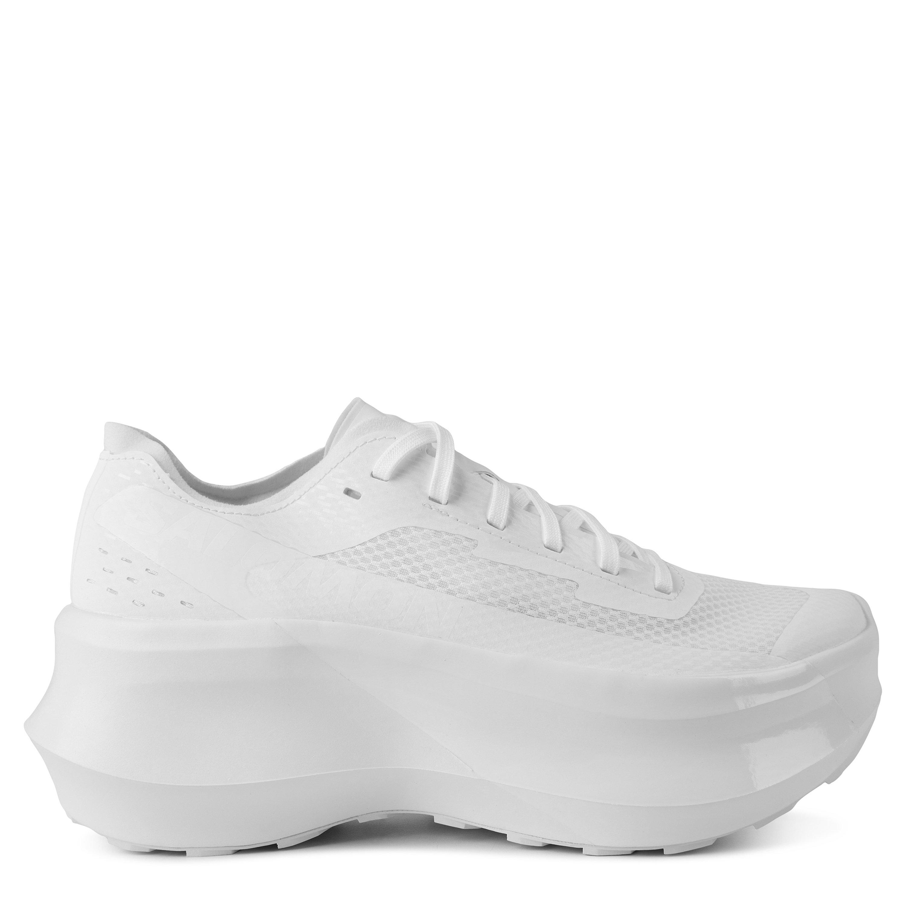White - Comme des Garcons Shirt - Salomon Phantasm Platform Trainers - 1