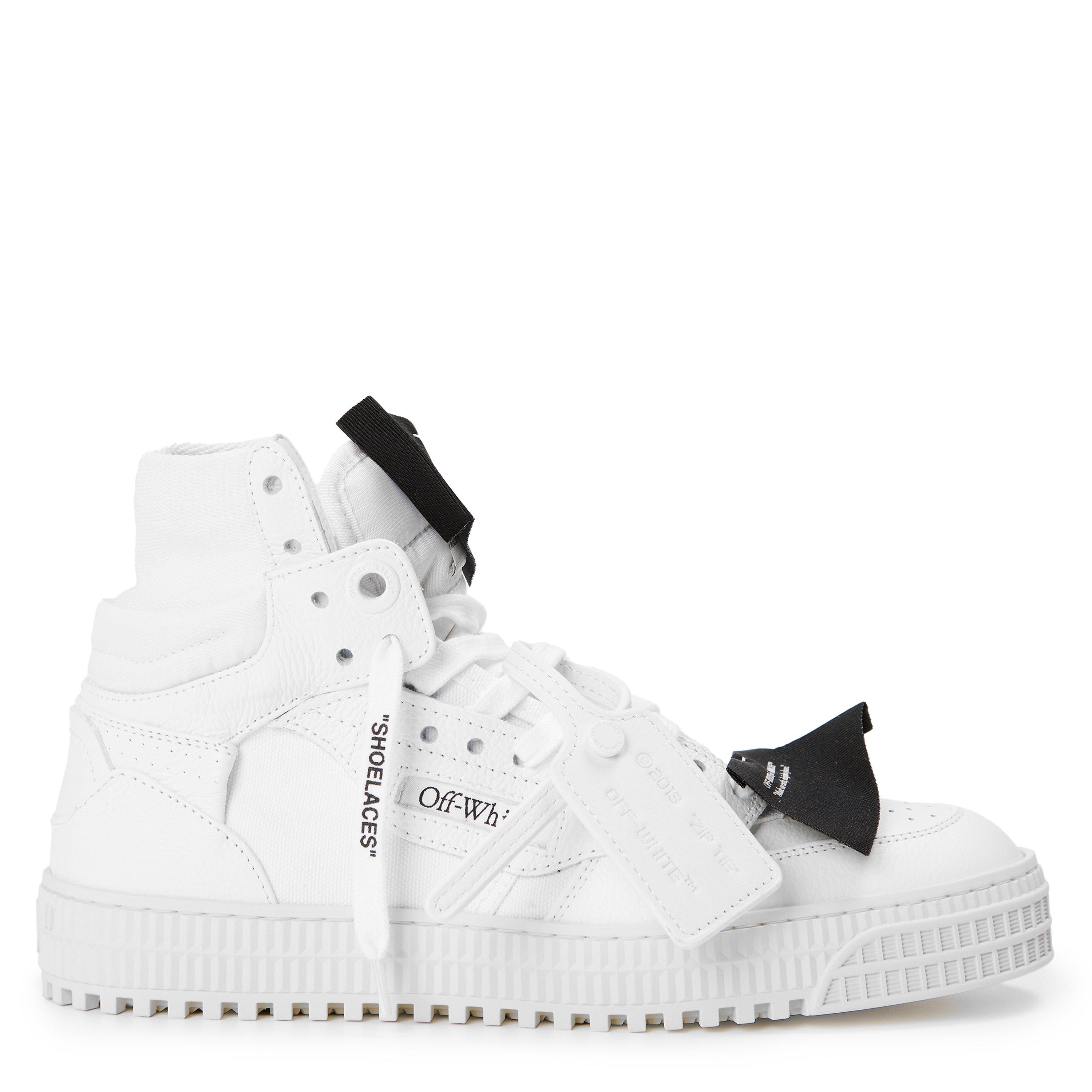 White/Black - Off White - Women's 3.0 Court Leather Lace Up Low-Top Trainers - 1