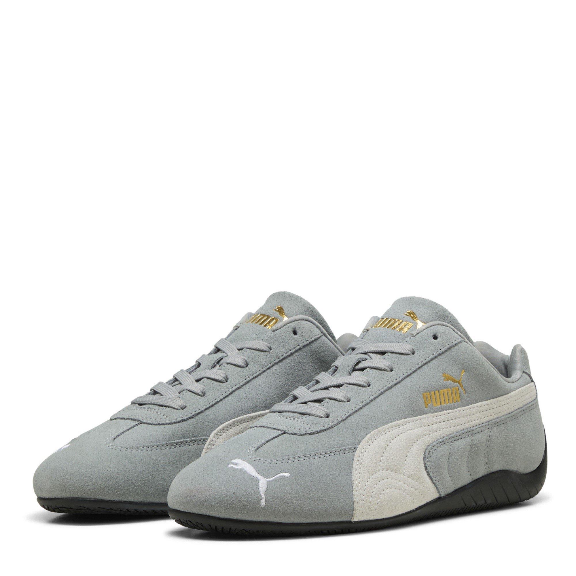 Puma Womens Speedcat OG Sneaker - Grey/White - Size 5 (38)