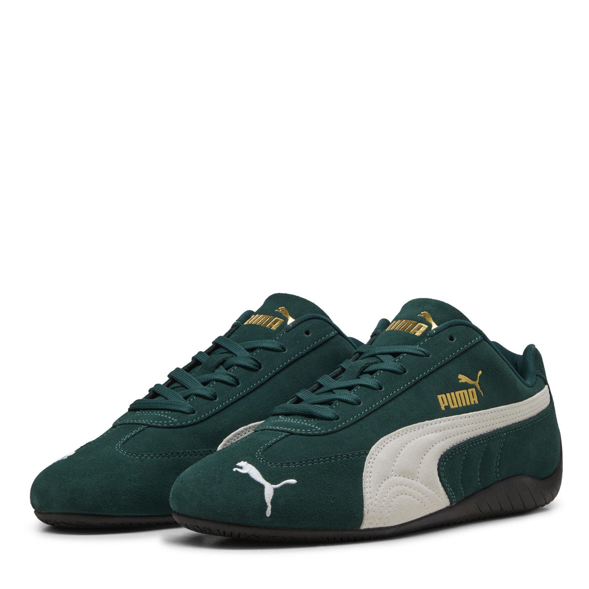 Puma Womens Speedcat OG Sneaker - Green/White - Size 4 (37)