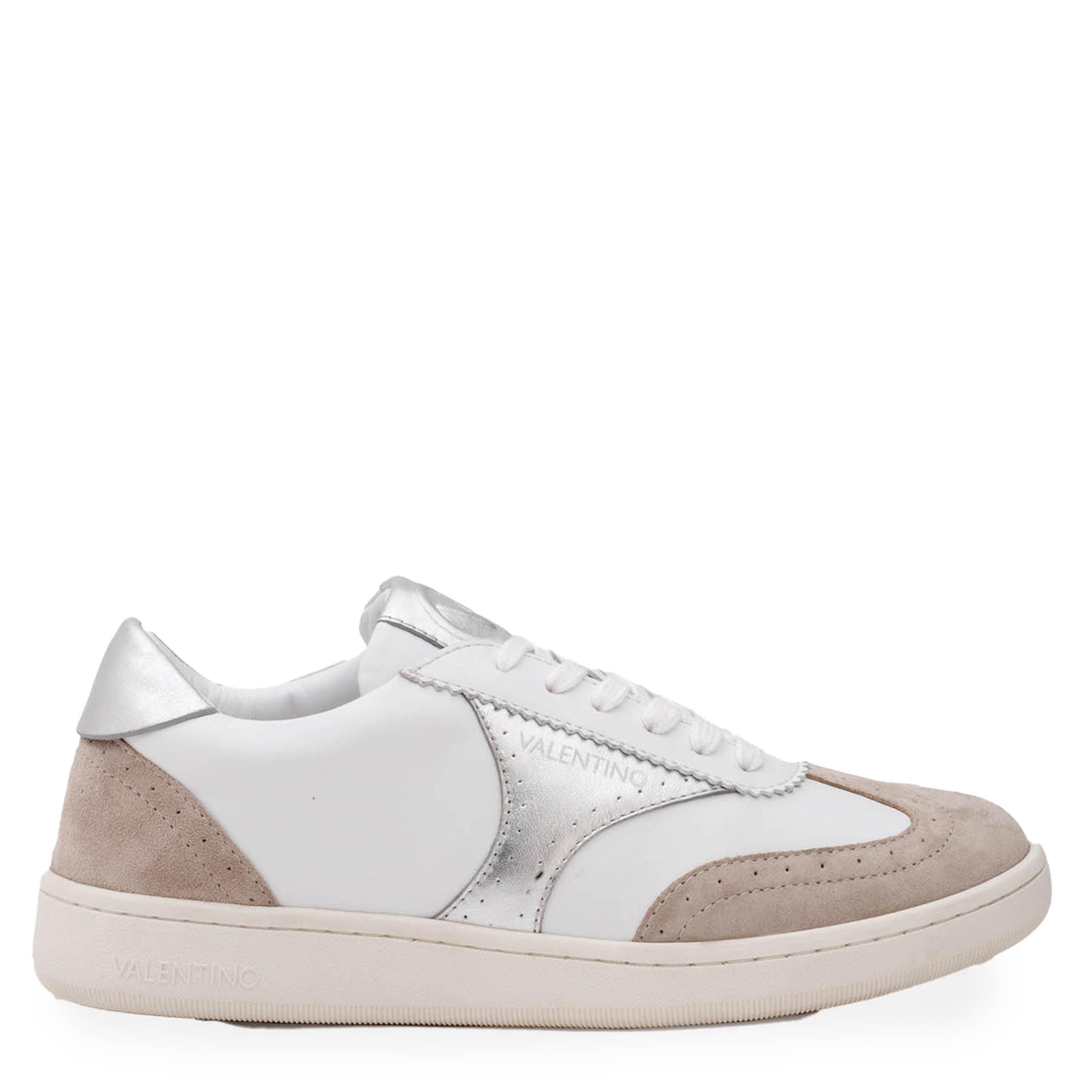 Valentino Women's Margot Low-Top Trainers - White/Silver - Size 5 (38)