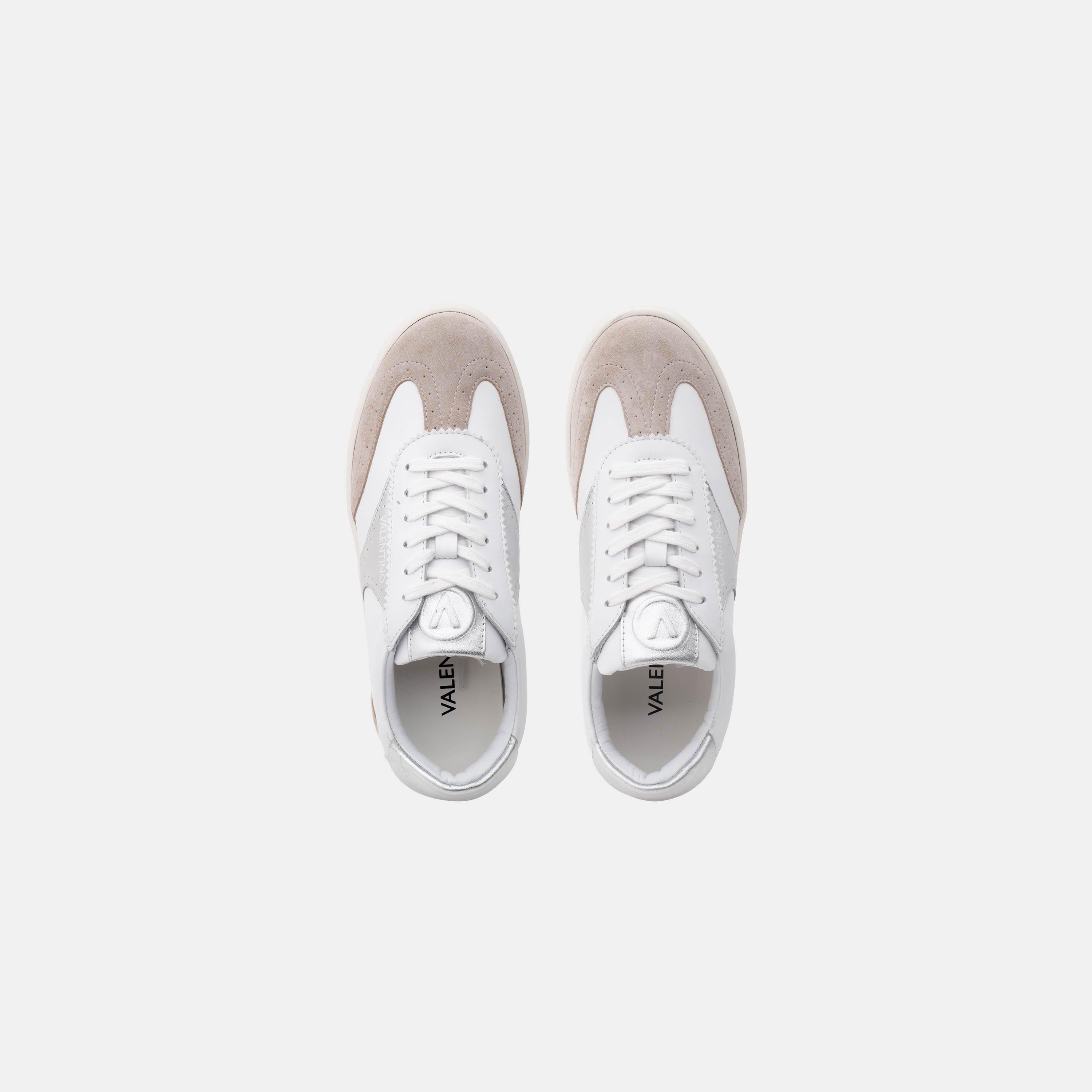 White/Silver - Valentino - Women's Margot Low-Top Trainers - 4