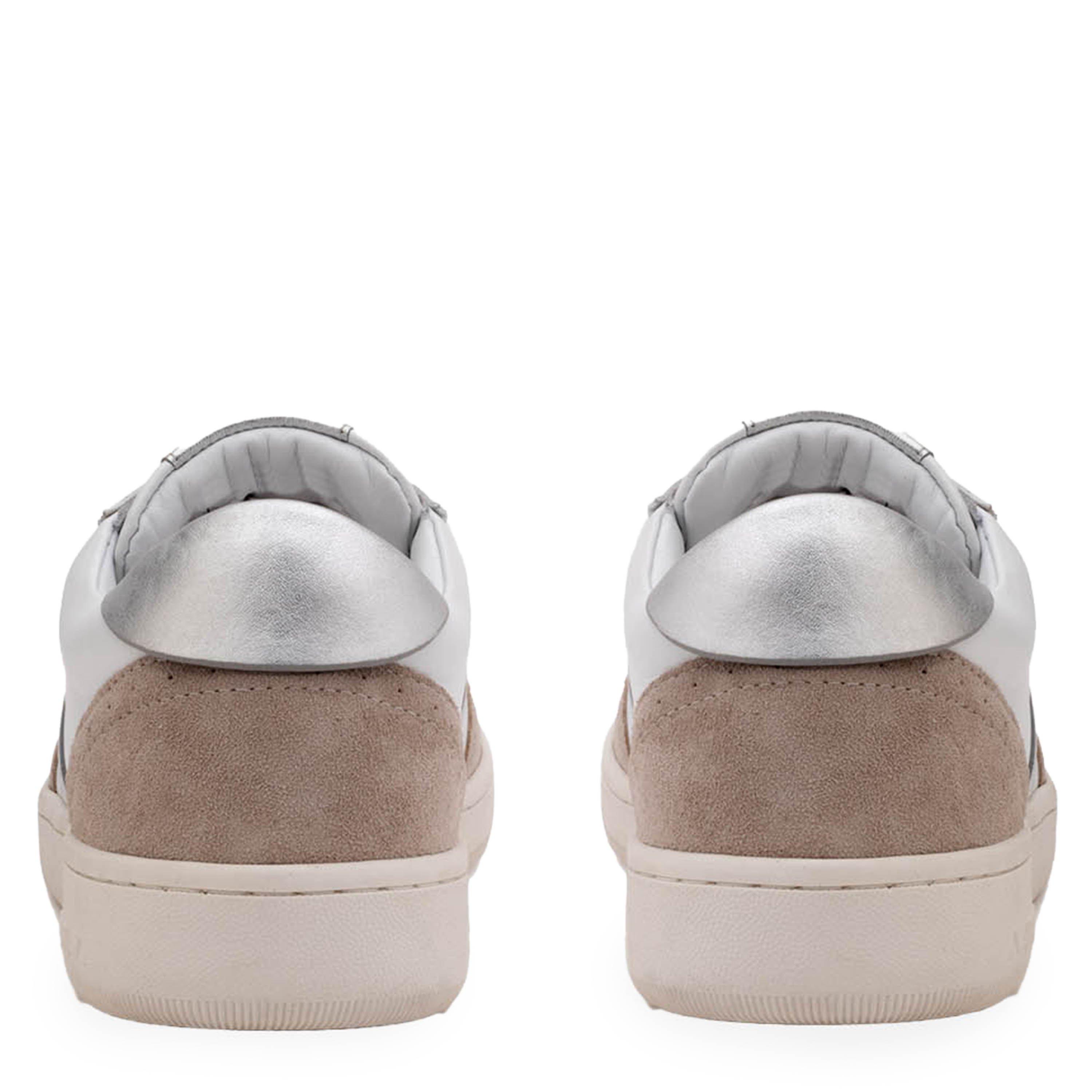 White/Silver - Valentino - Women's Margot Low-Top Trainers - 5