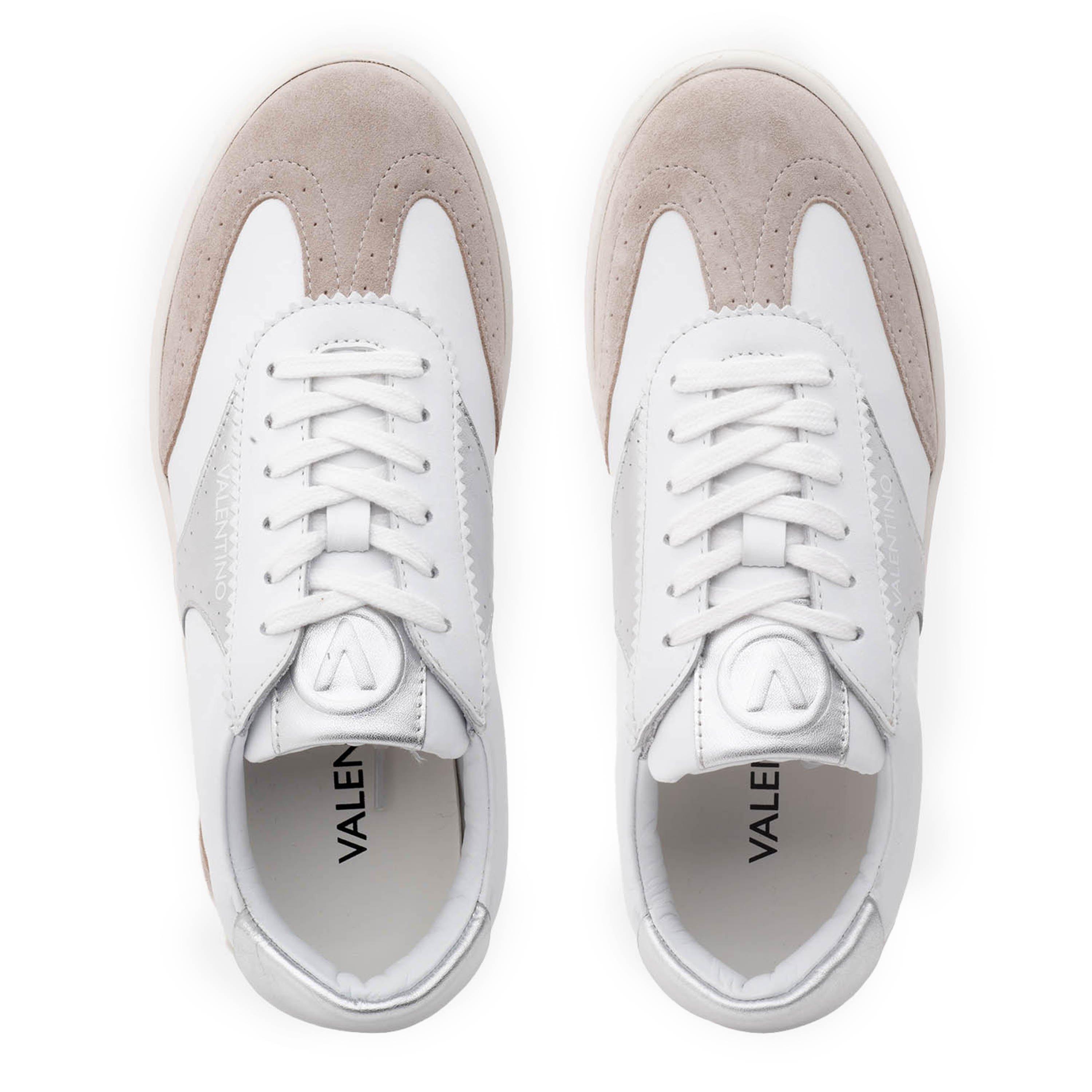 White/Silver - Valentino - Women's Margot Low-Top Trainers - 6