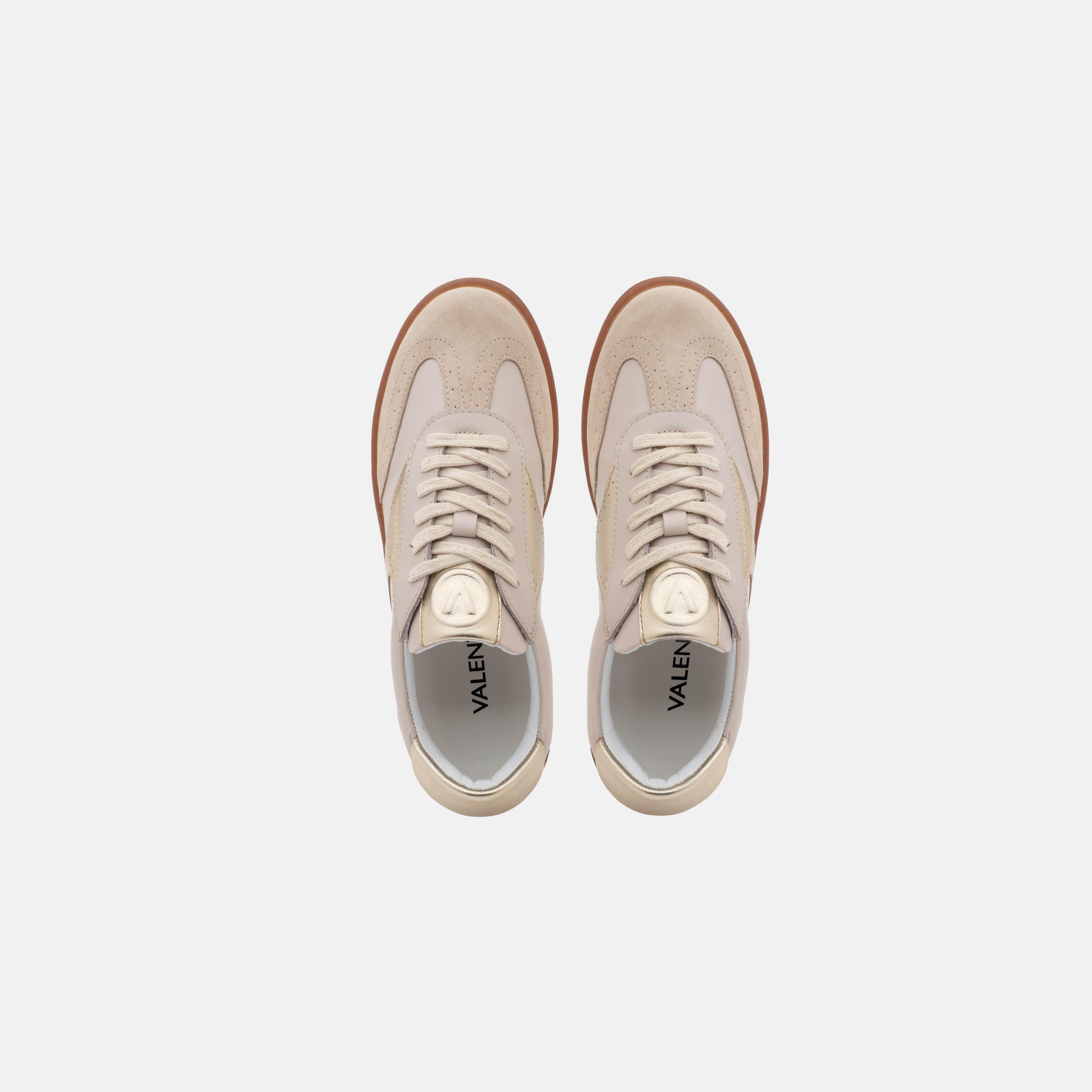 Beige/Gold - Valentino - Women's Margot Low-Top Trainers - 4