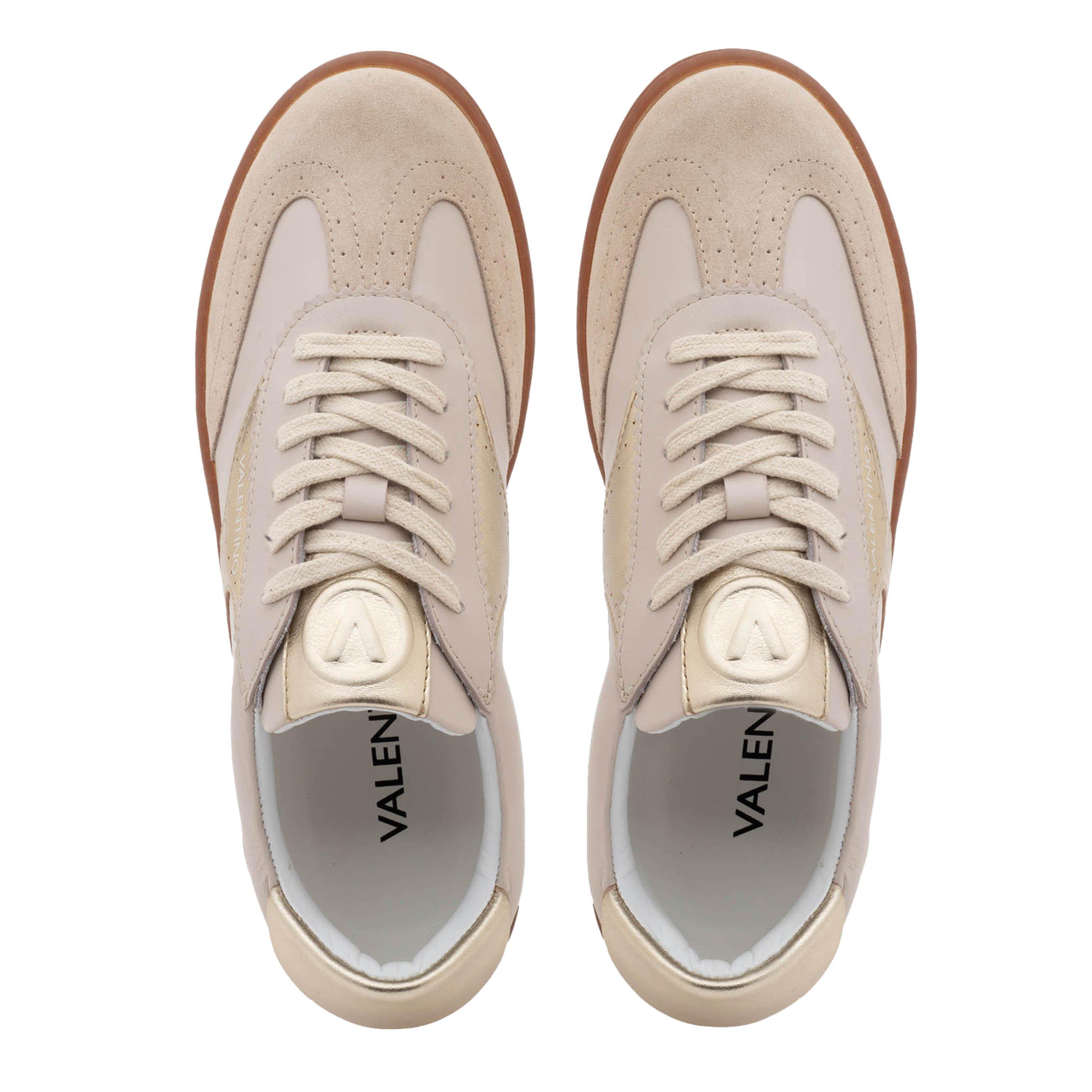 Beige/Gold - Valentino - Women's Margot Low-Top Trainers - 6