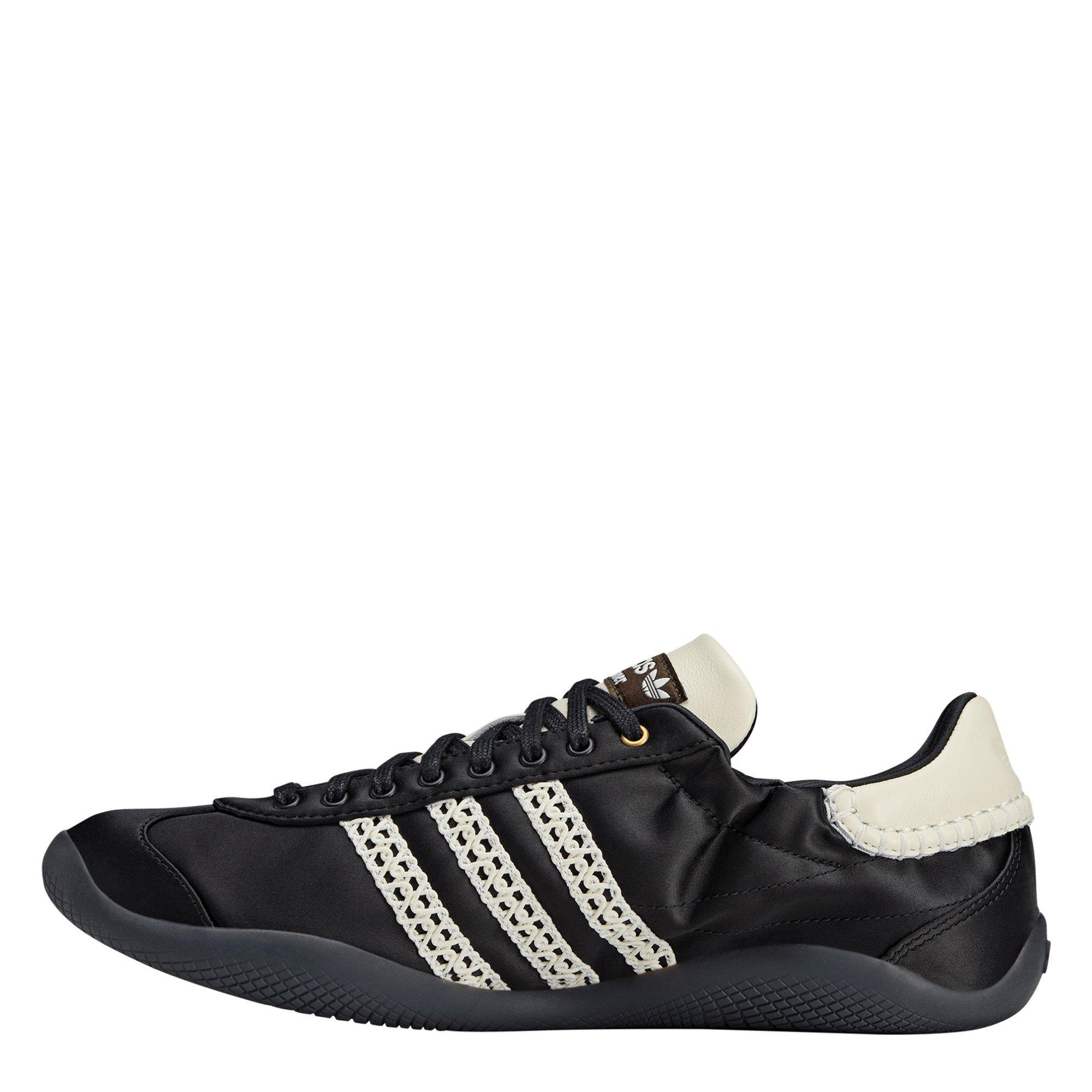 Black Satin - adidas Originals - Women's Karintha Satin Low-Top Trainers - 2