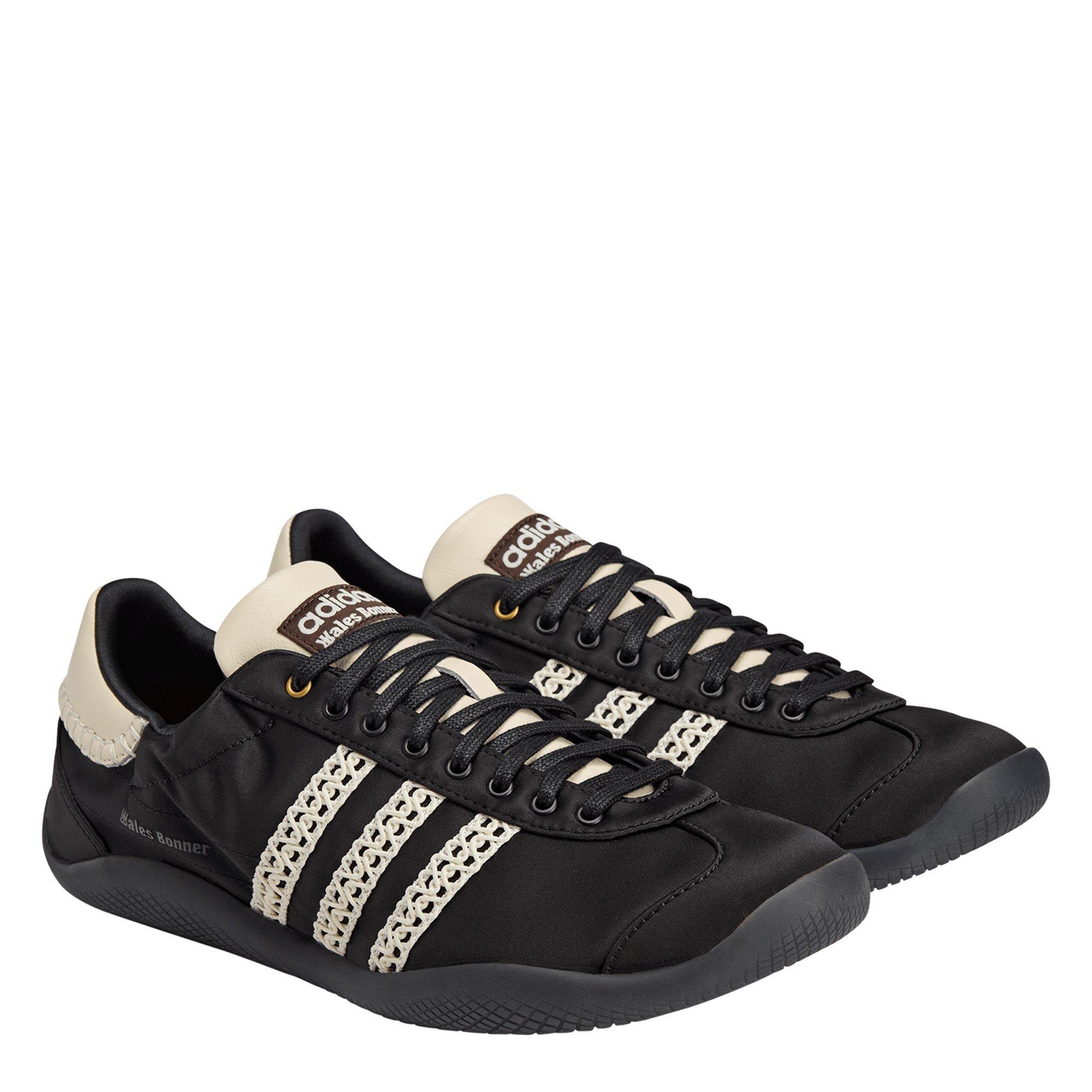 Black Satin - adidas Originals - Women's Karintha Satin Low-Top Trainers - 3
