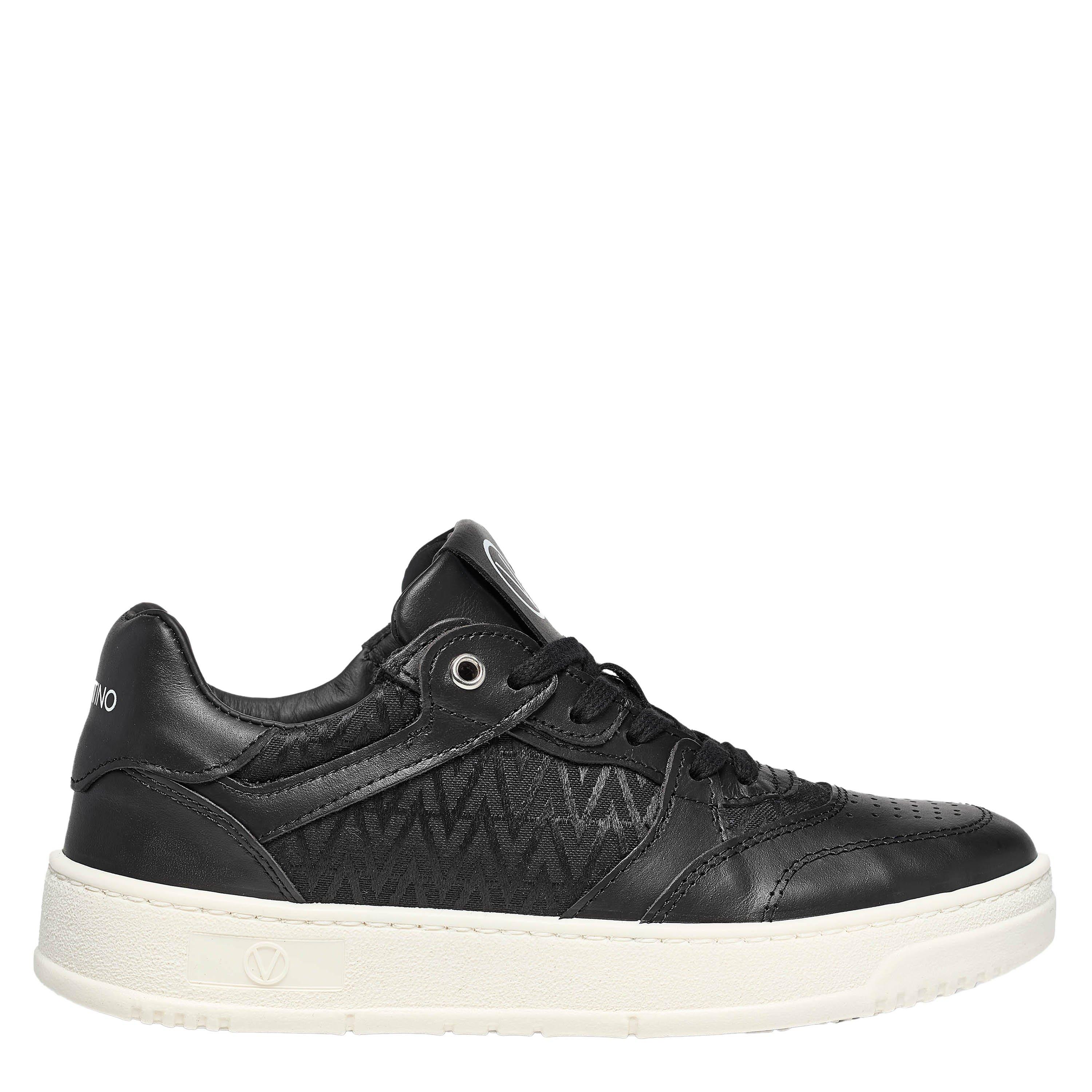 Valentino ロゴ入りシュシュ ベージュ/ブラック Valentino Shoes Women's ValS Plutone Low-Top Trainers | Cruise Fashion
