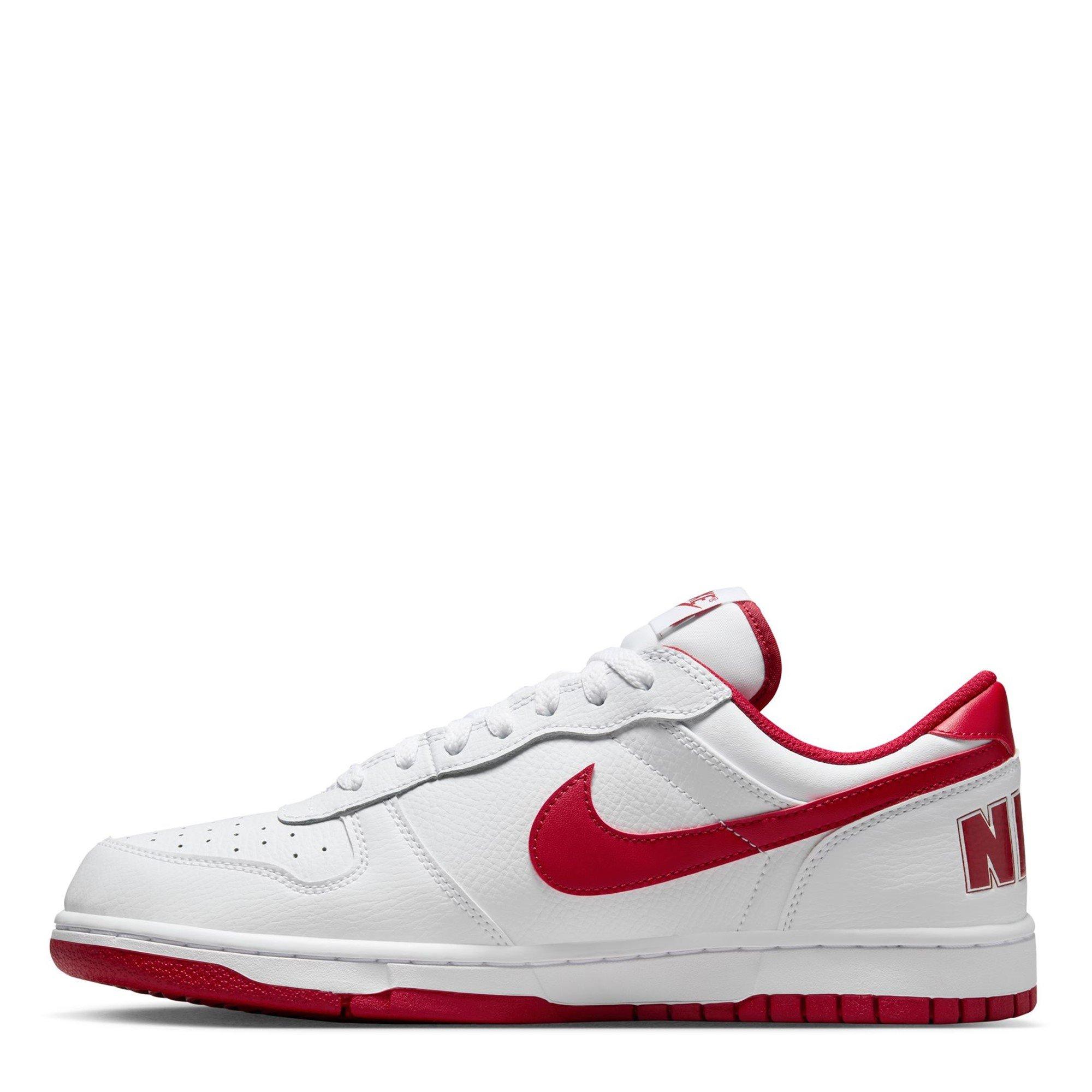 White/Gym Red - Nike - Big Low Mens Shoes - 2