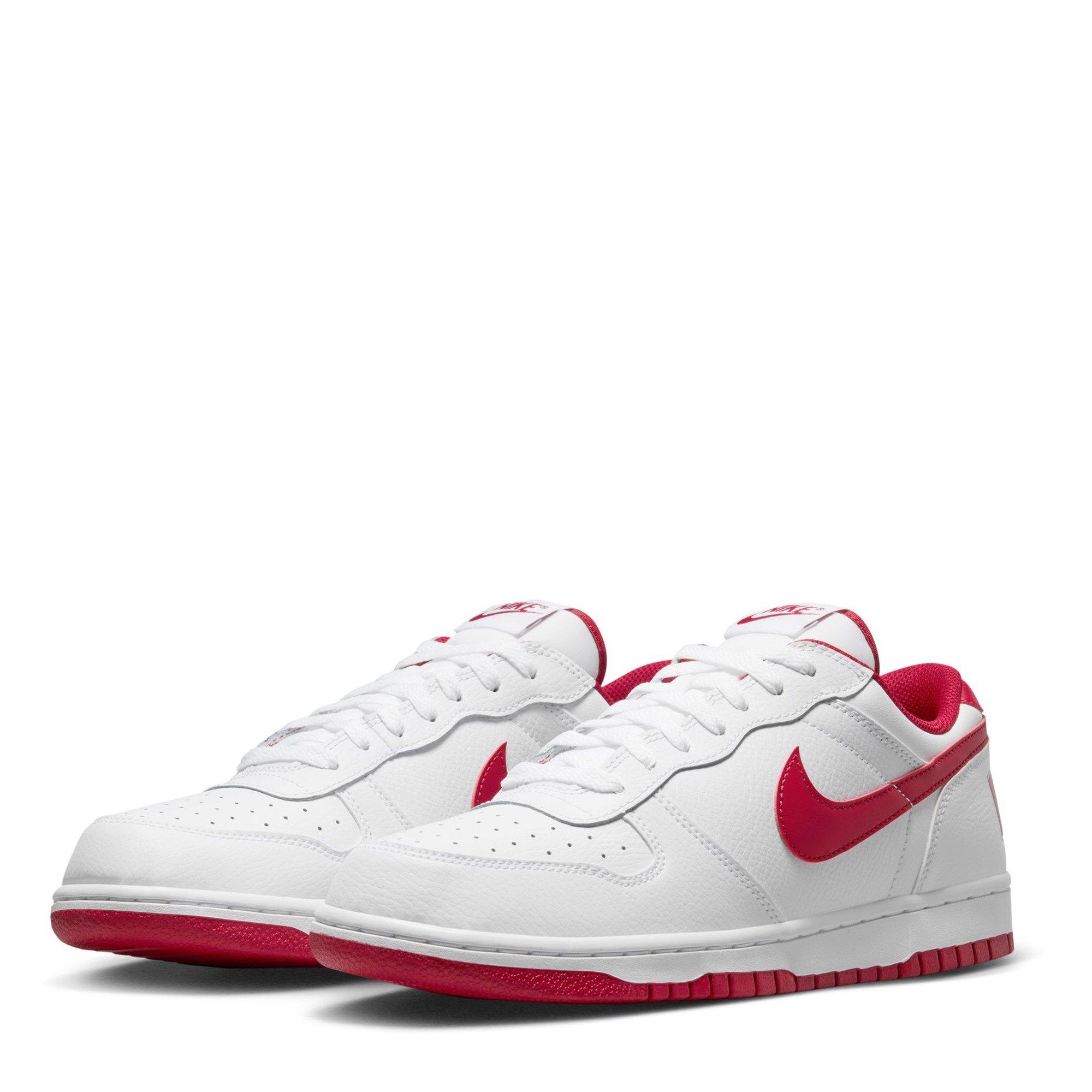 White/Gym Red - Nike - Big Low Mens Shoes - 3