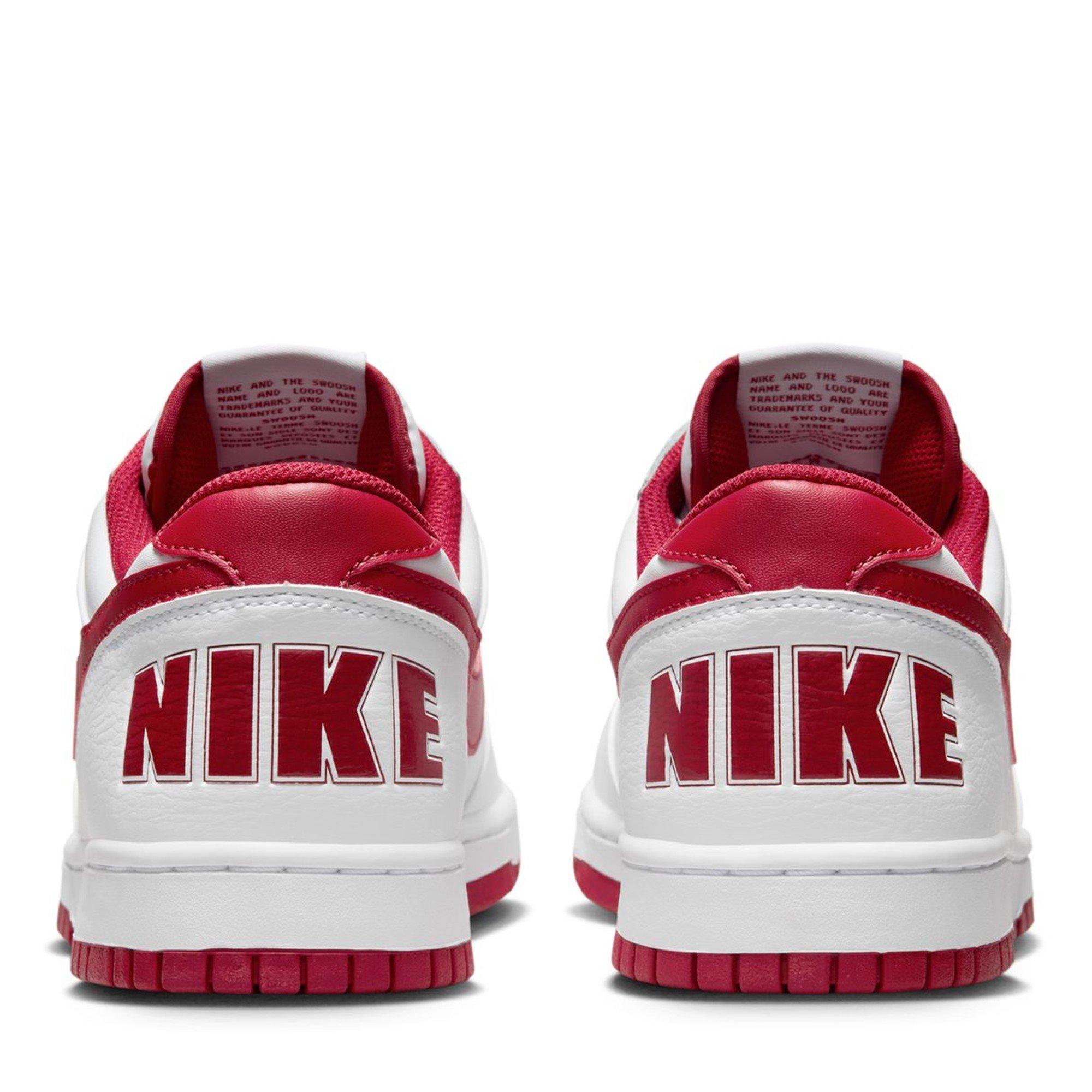 White/Gym Red - Nike - Big Low Mens Shoes - 4