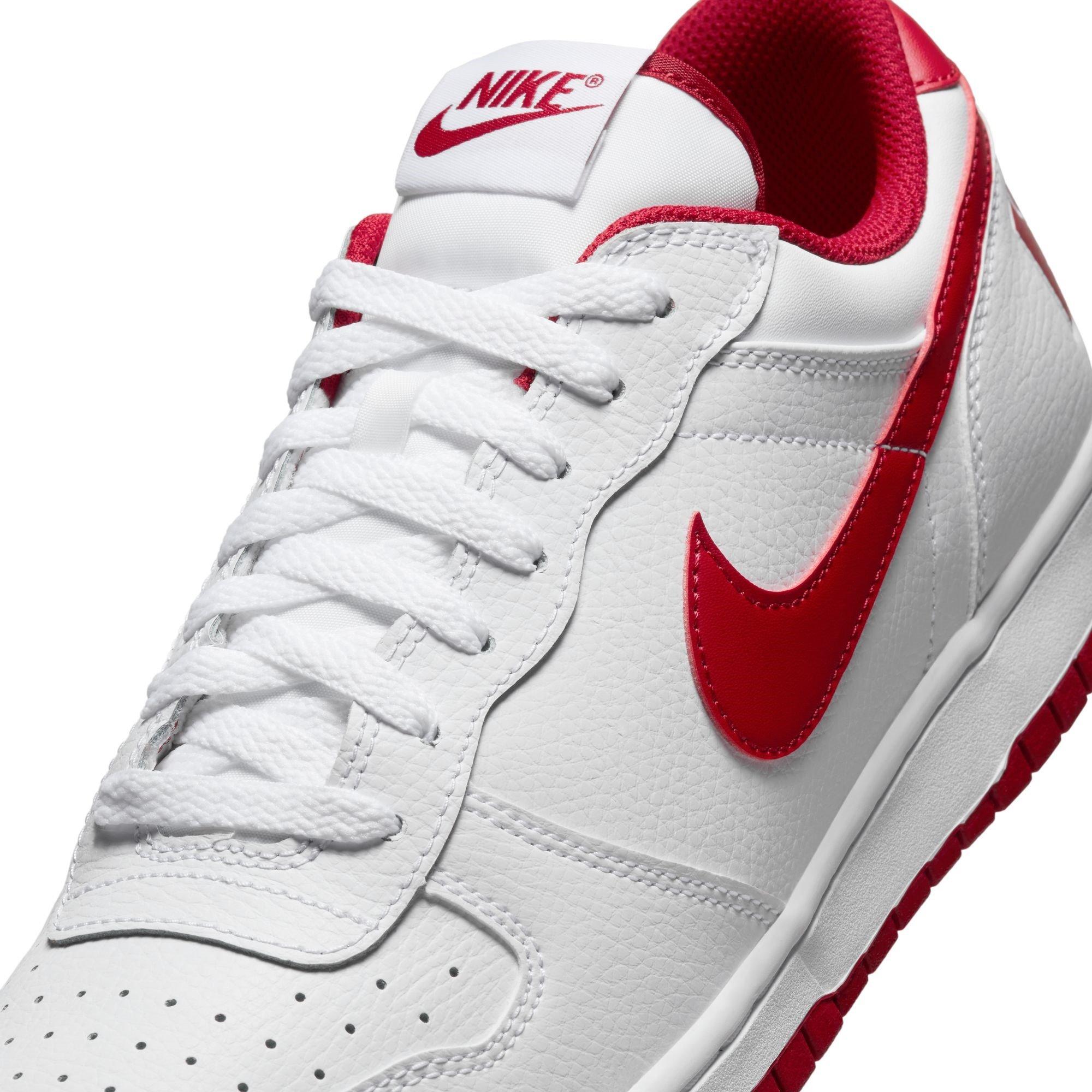 White/Gym Red - Nike - Big Low Mens Shoes - 7