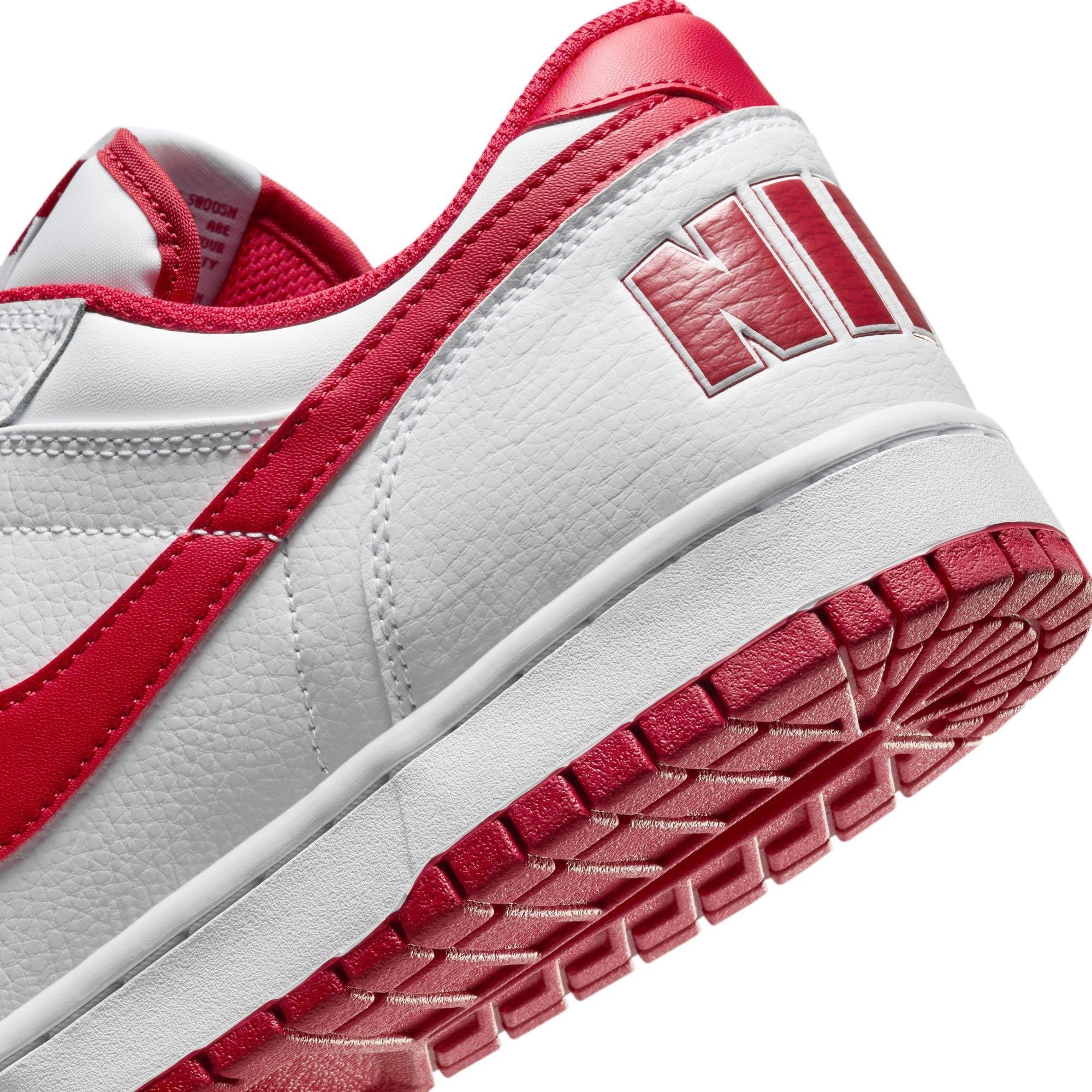 White/Gym Red - Nike - Big Low Mens Shoes - 8