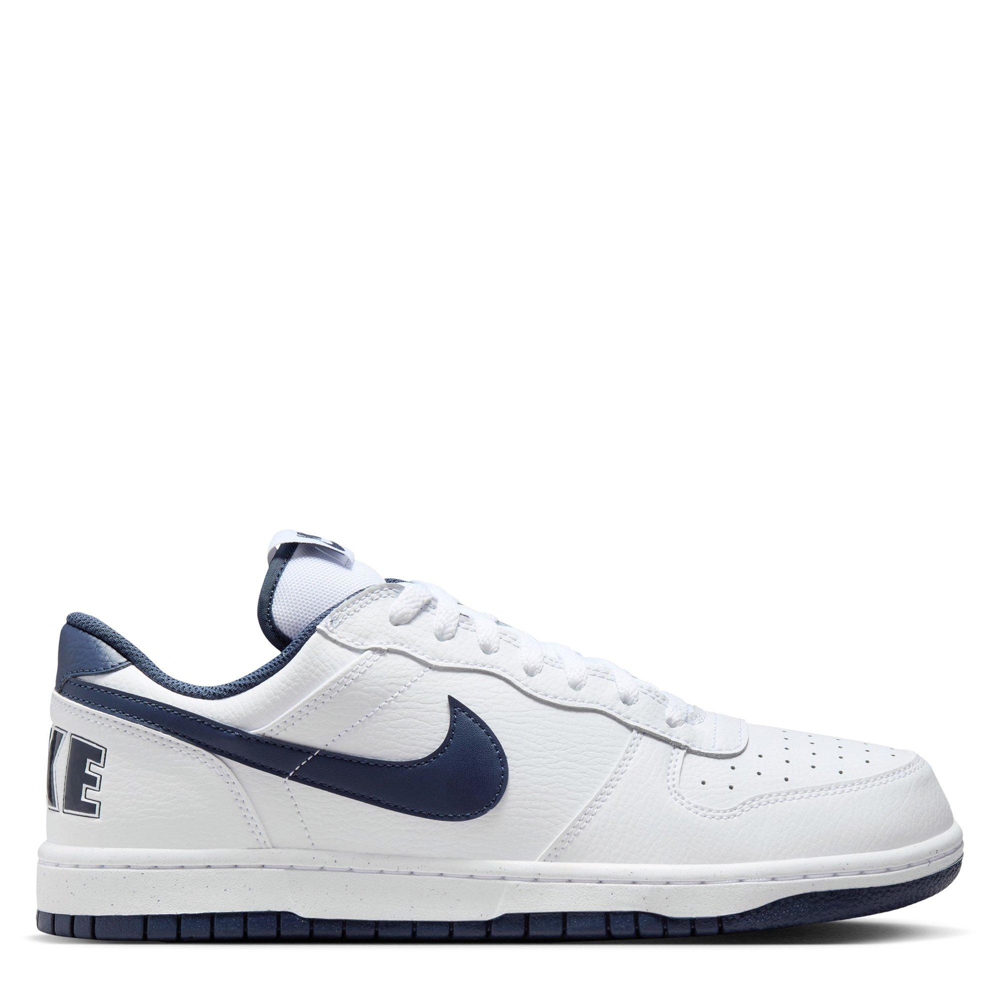 White/Md.Navy - Nike - Big Low Mens Shoes - 1