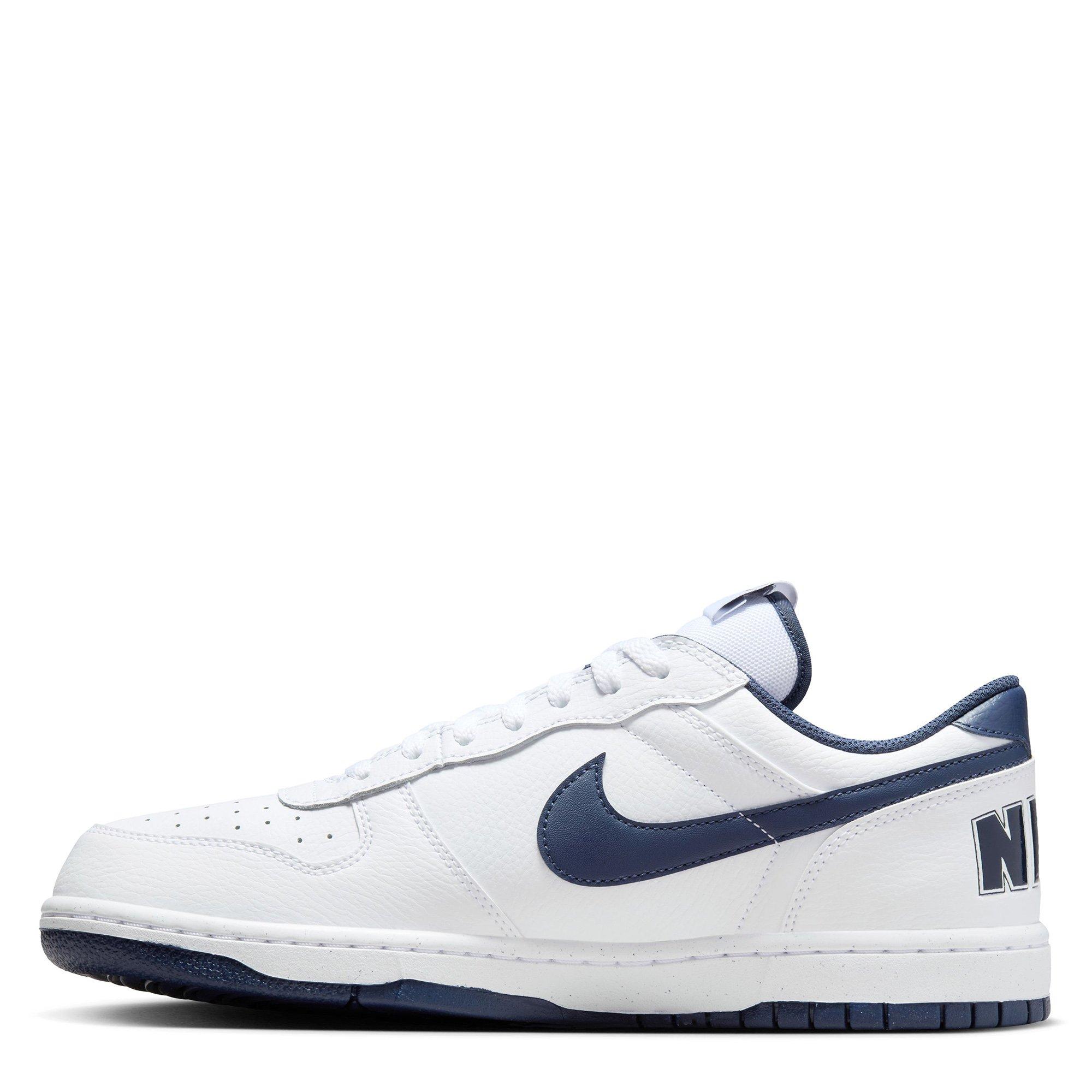 White/Md.Navy - Nike - Big Low Mens Shoes - 2