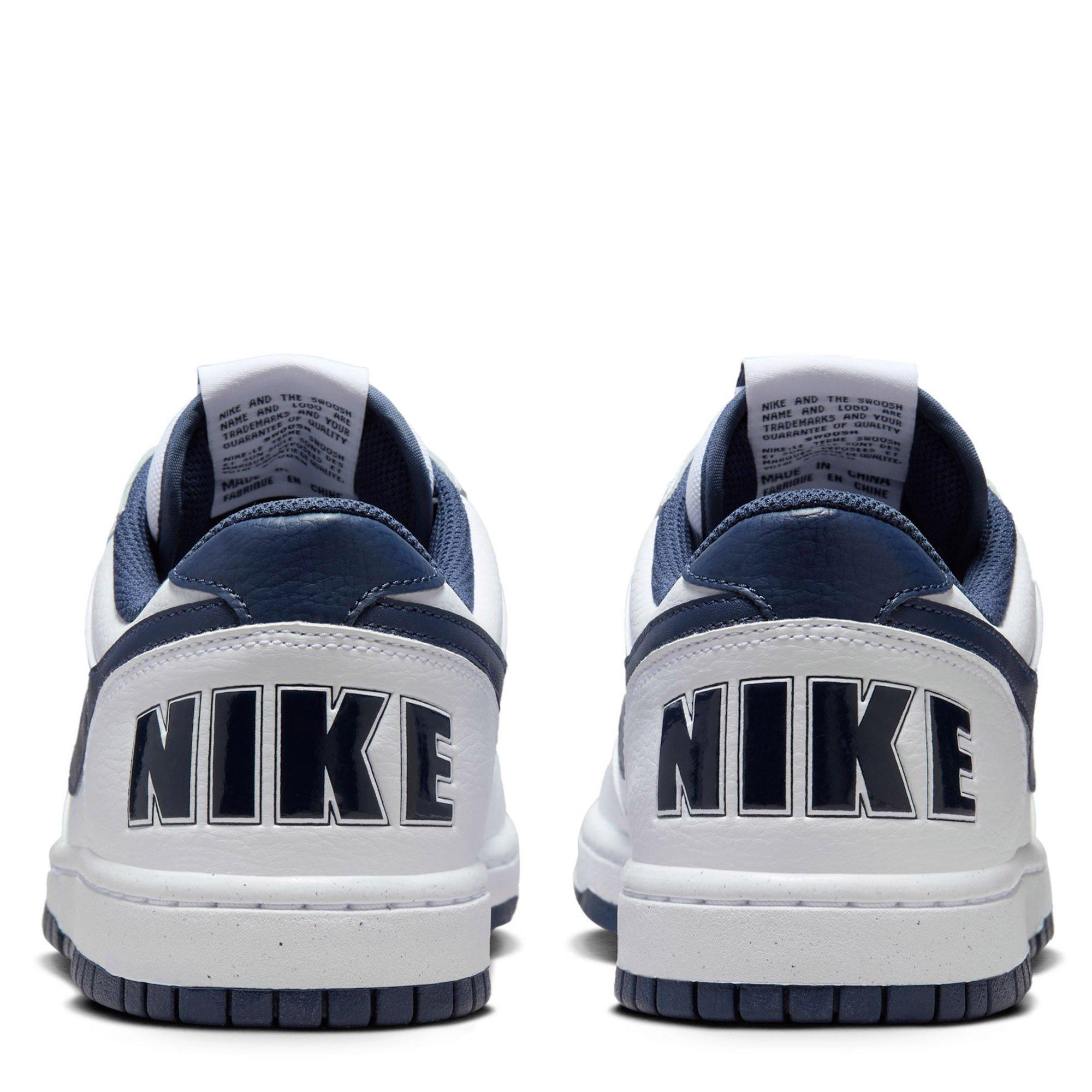 White/Md.Navy - Nike - Big Low Mens Shoes - 6