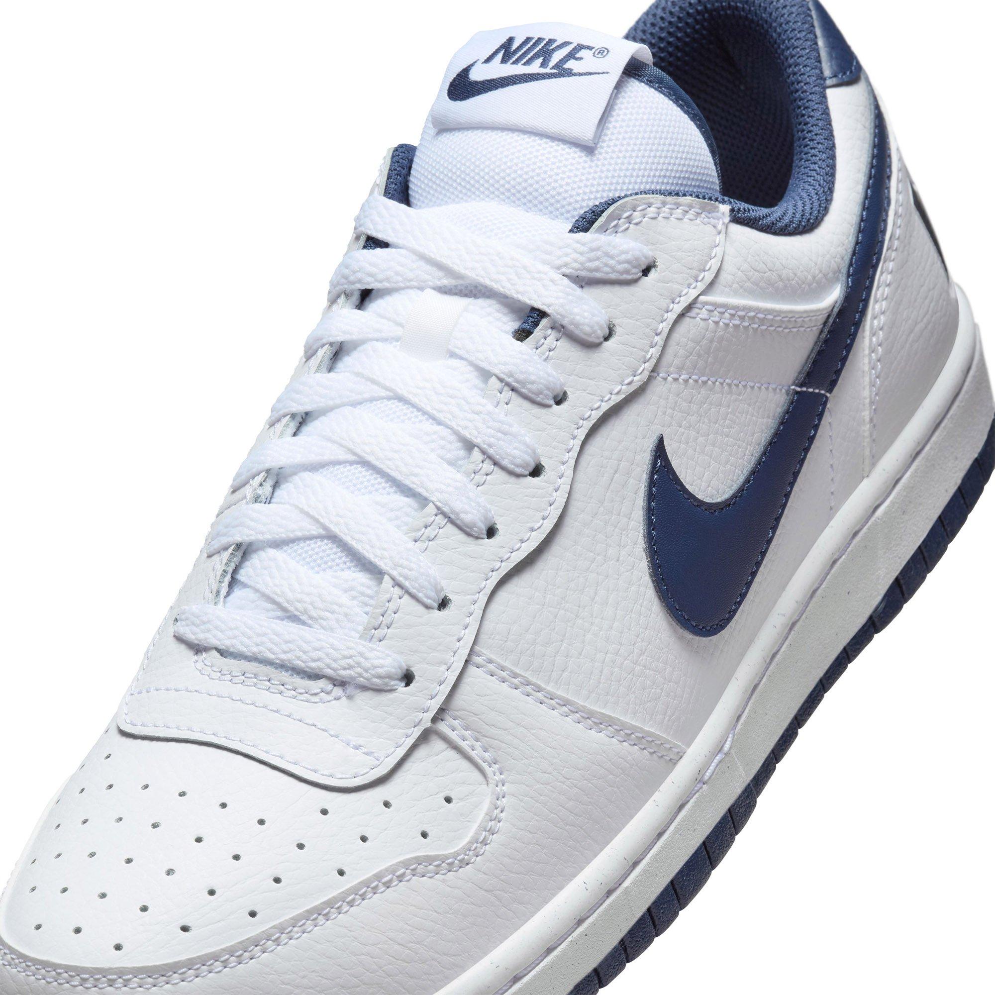 White/Md.Navy - Nike - Big Low Mens Shoes - 7