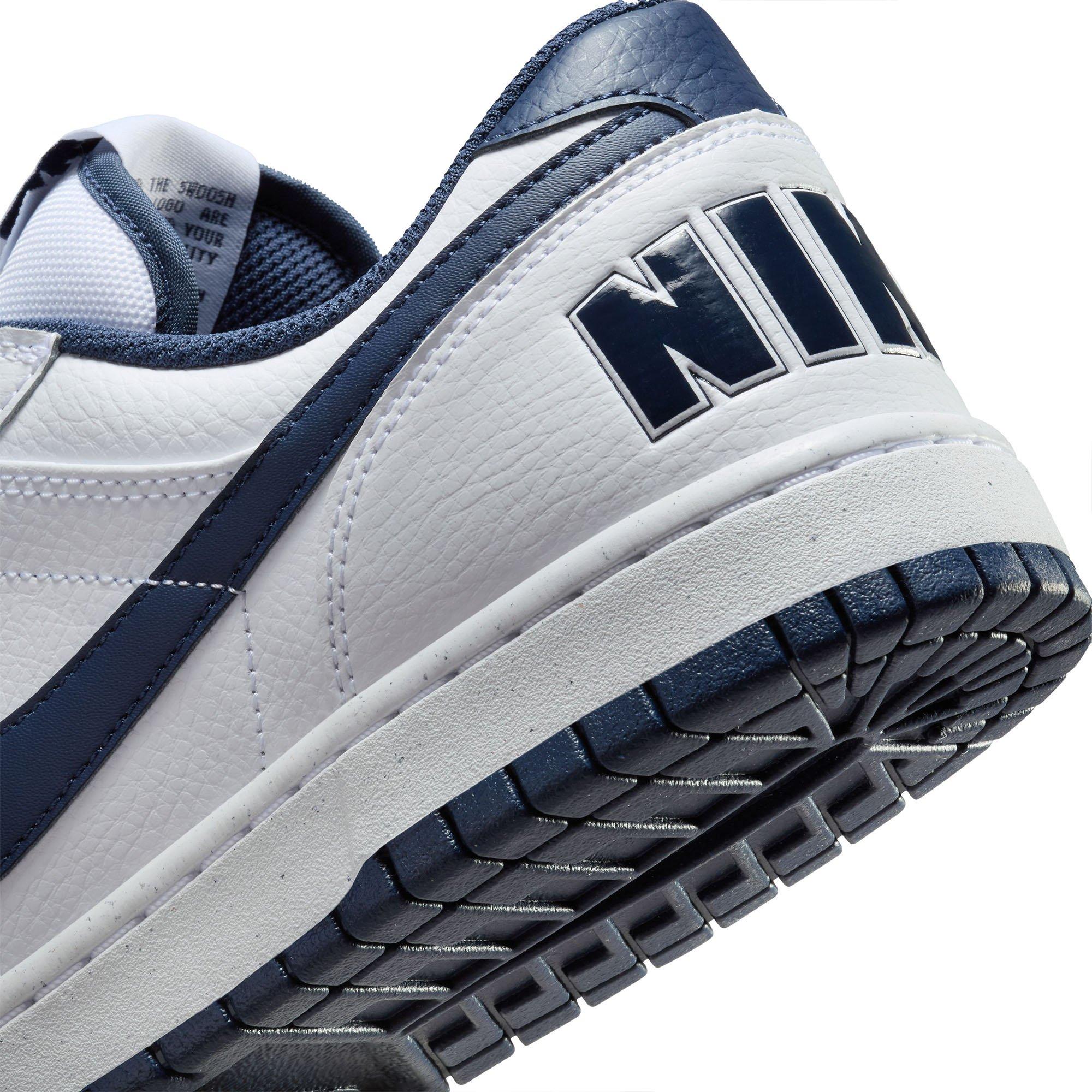 White/Md.Navy - Nike - Big Low Mens Shoes - 8