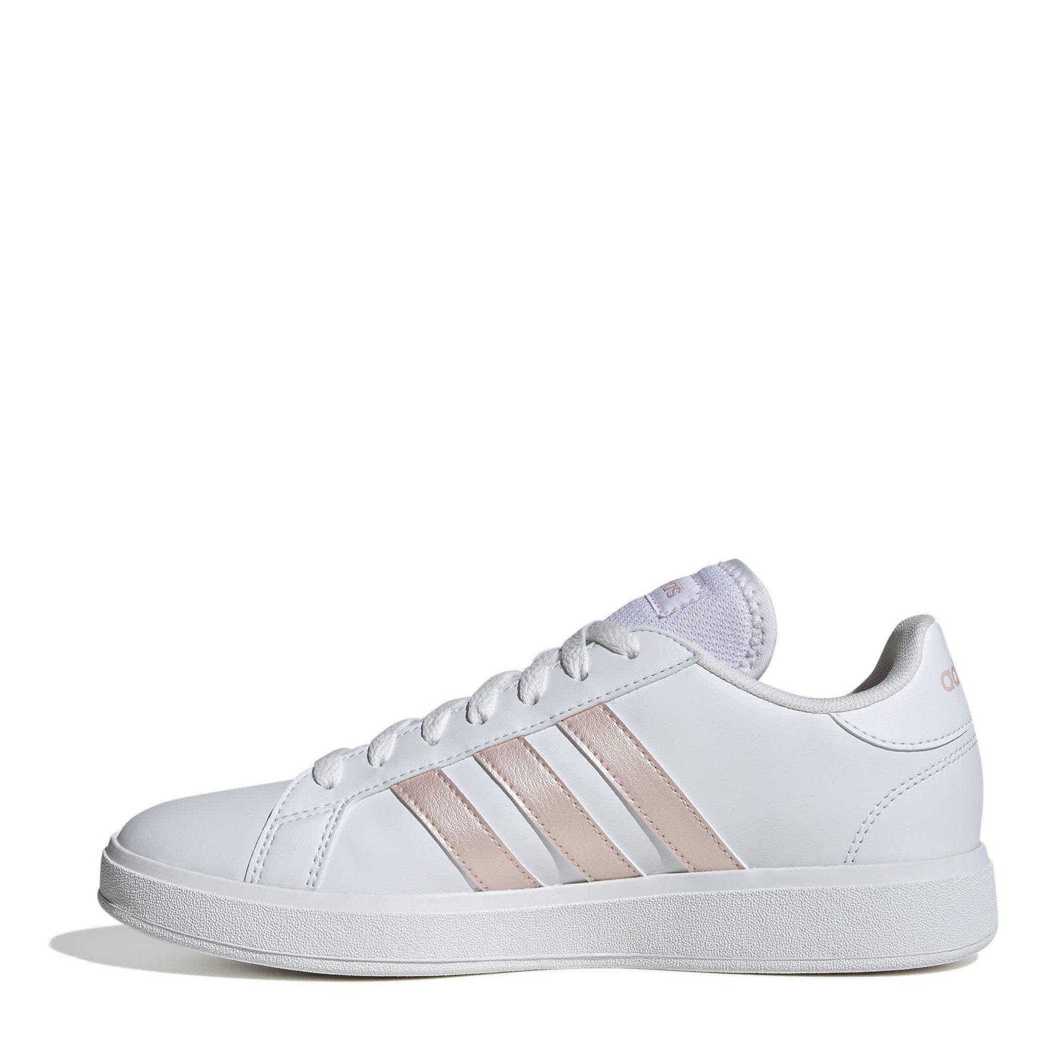 Wht/Sand Pink - adidas - Grand Court Base 2.0 Womens Shoes - 2