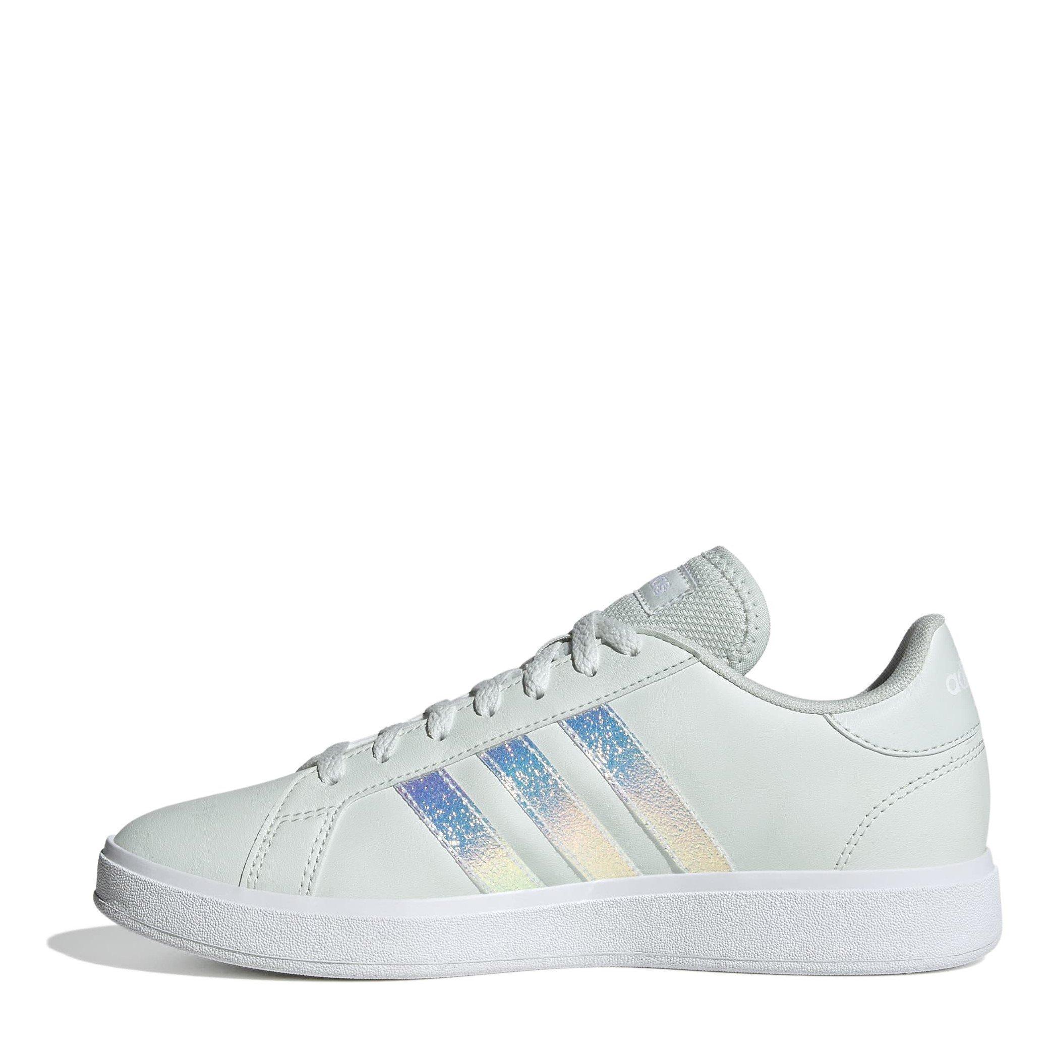 Crys Jade/White - adidas - Grand Court Base 2.0 Womens Shoes - 2