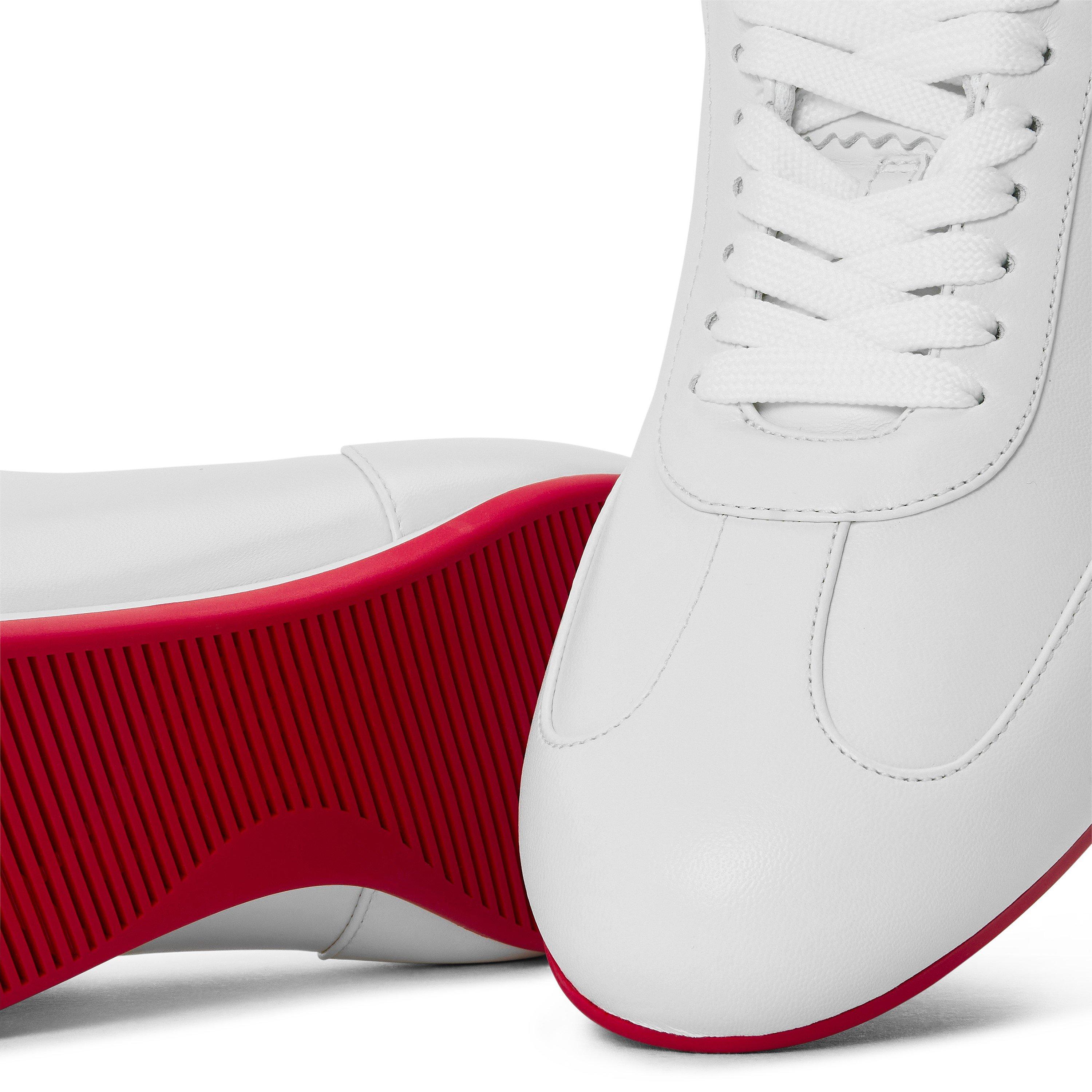 White - Christian Louboutin - Women's Chr Eleonora Low-Top Trainers - 4