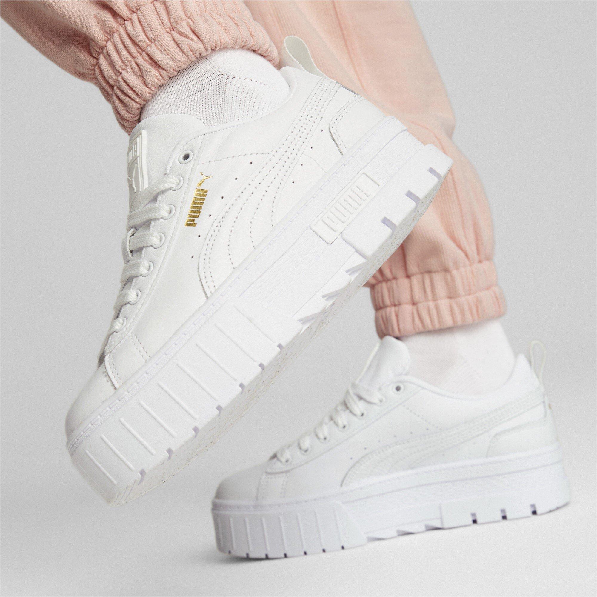 Puma platform trace white hotsell