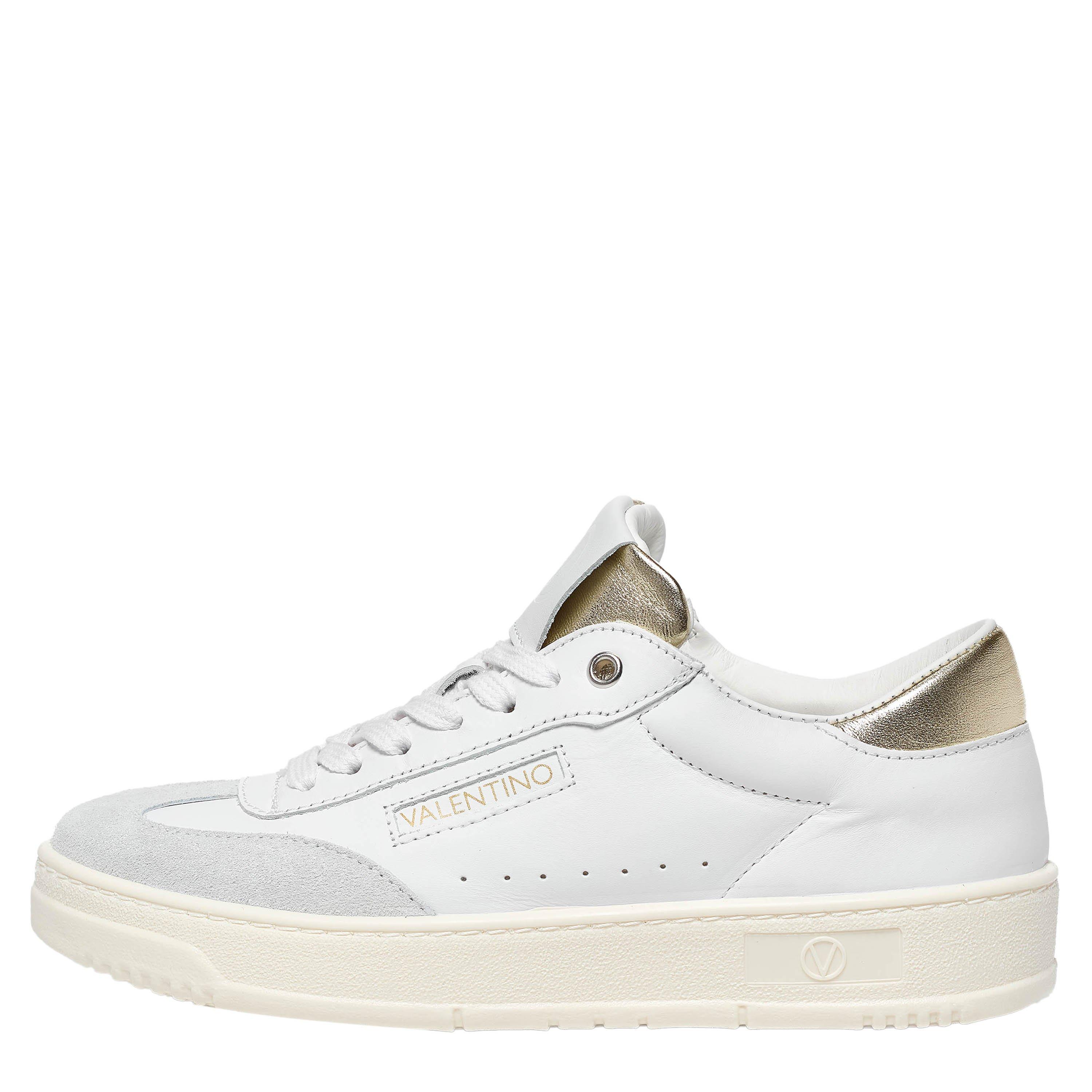 White/Gold - Valentino - Women's ValS Saturno Low-Top Trainers - 2