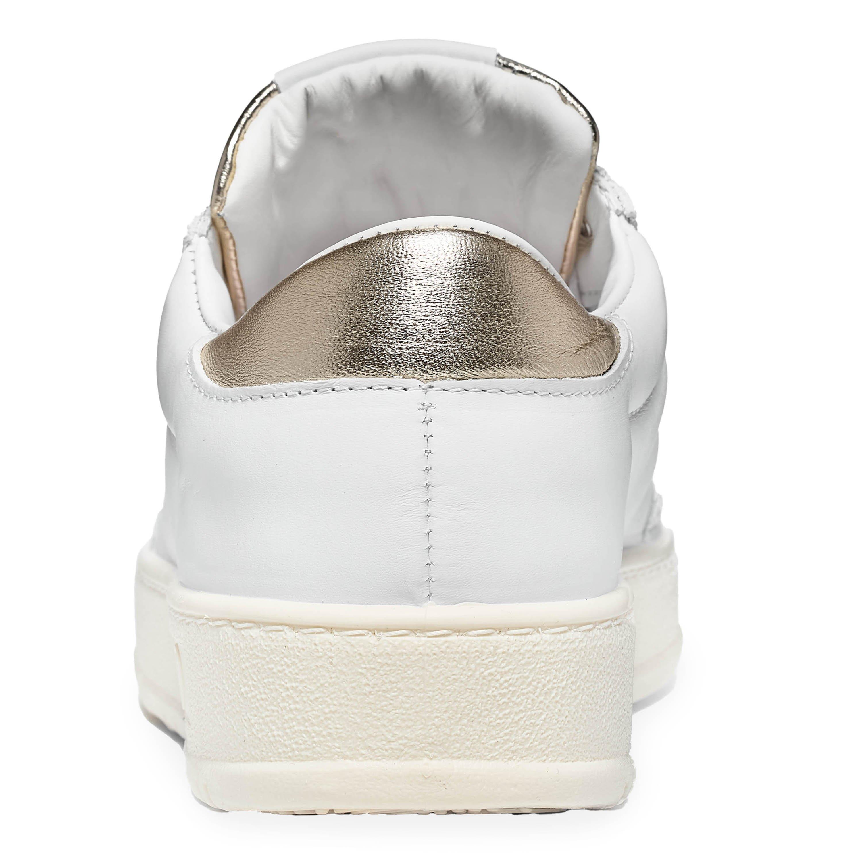 White/Gold - Valentino - Women's ValS Saturno Low-Top Trainers - 5