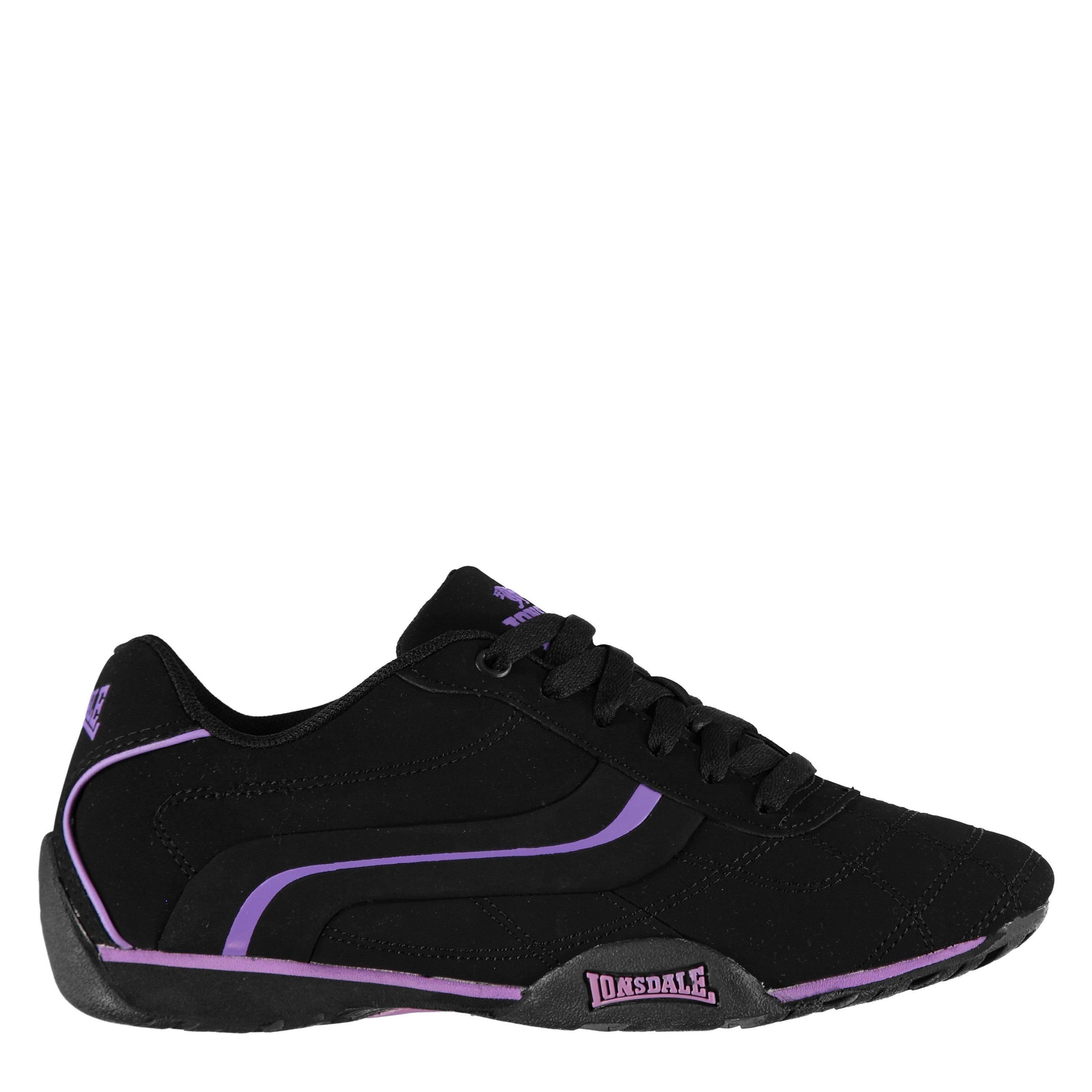 Sort/Lilla - Lonsdale - Camden Ladies Trainers - 1