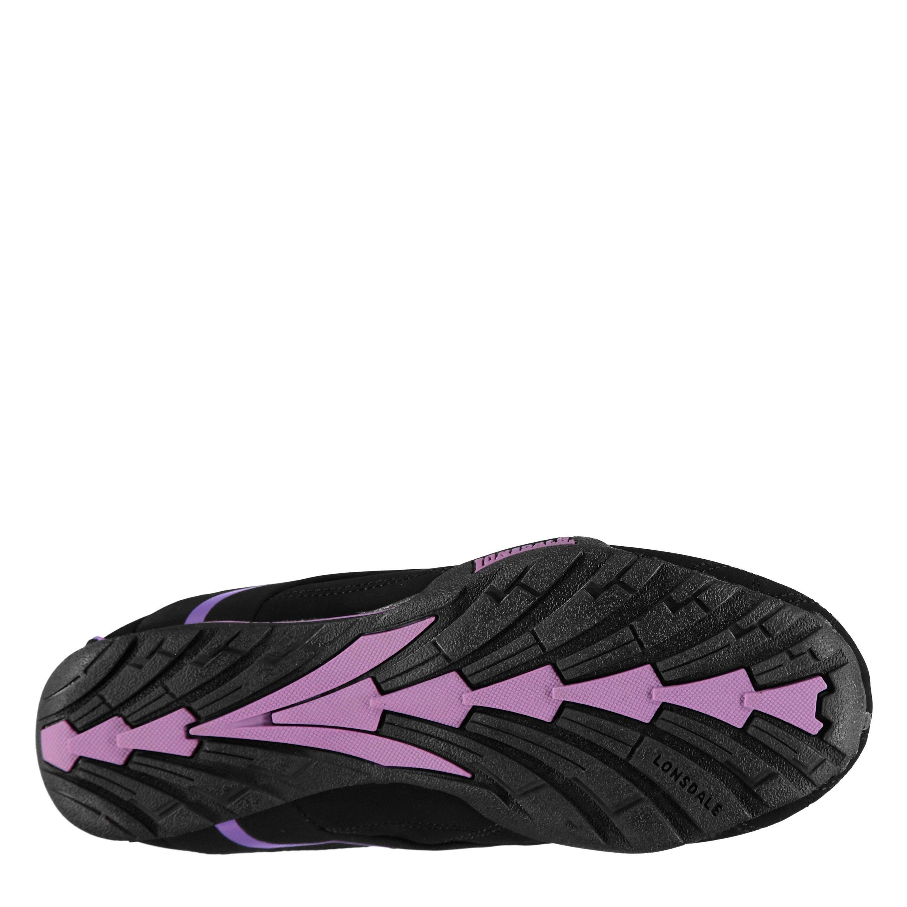 Black/Purple - Lonsdale - Camden Ladies Trainers - 2