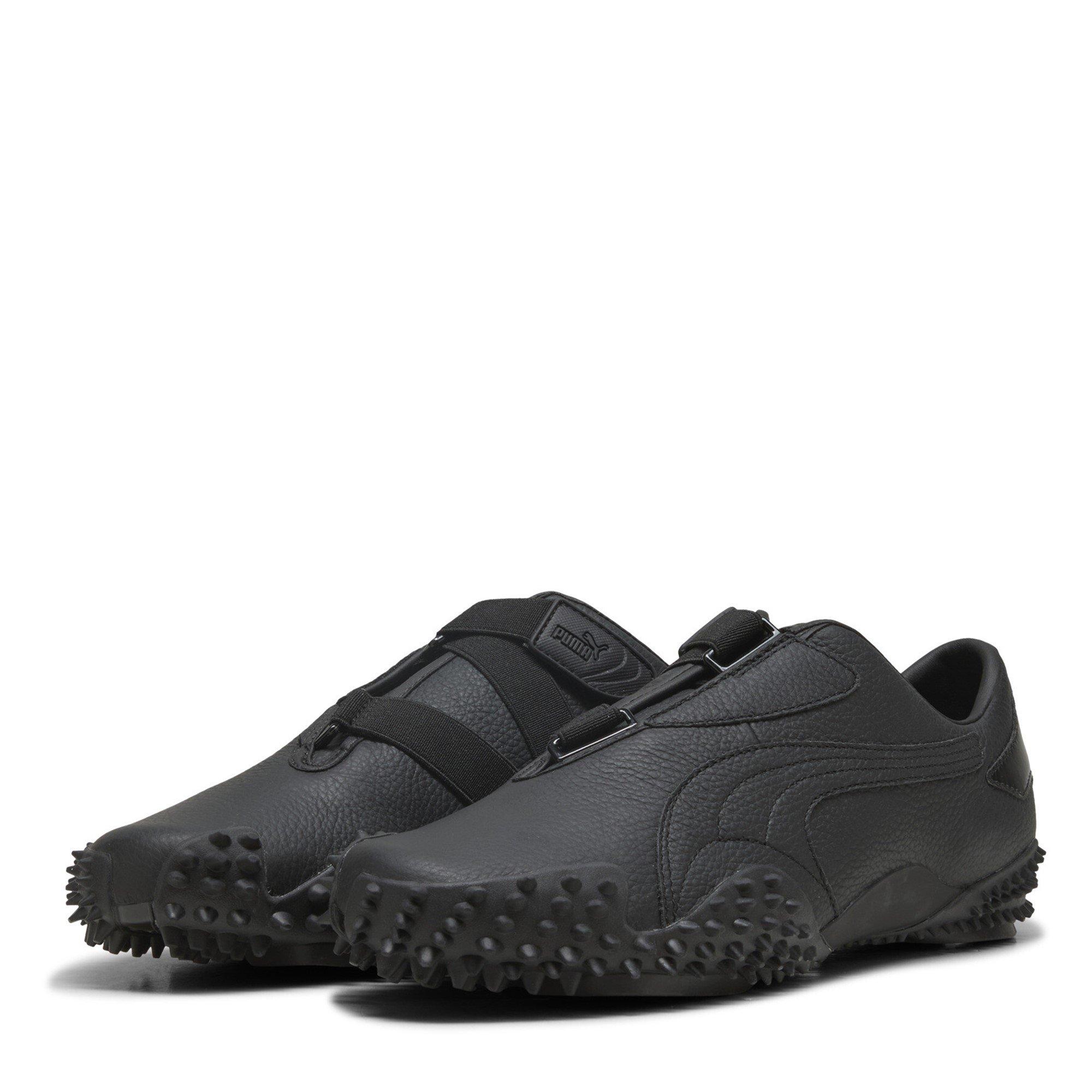 Black/Black - Puma - Women's Mostro Leather Low-Top Trainers - 1
