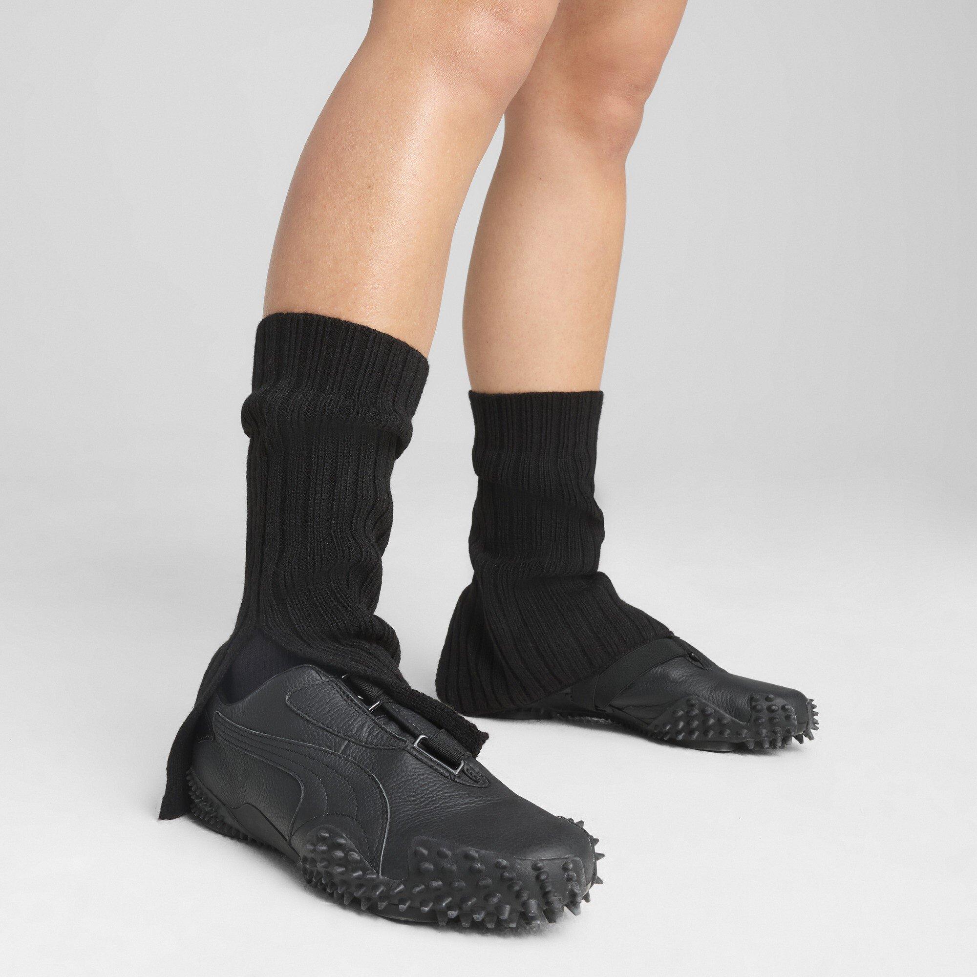 Black/Black - Puma - Women's Mostro Leather Low-Top Trainers - 2