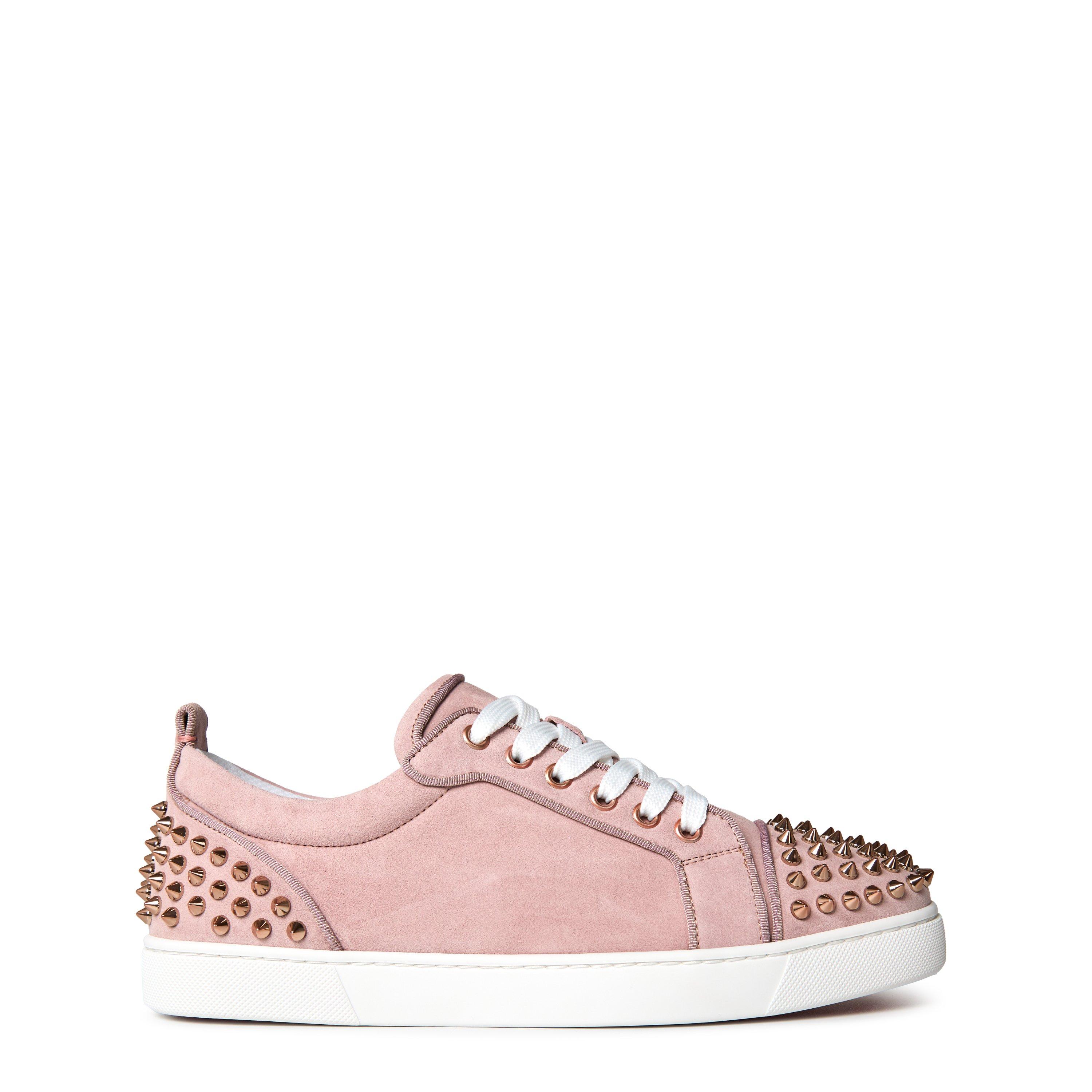 Vintage Rose - Christian Louboutin - Women's Leather Louise Junior Spikes Trainers - 1