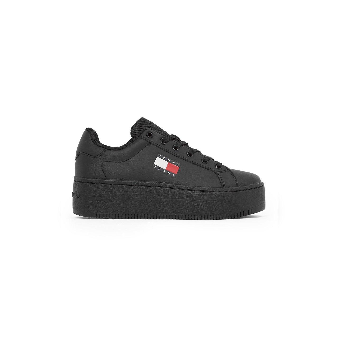 Preto - Tommy Jeans - Essential Icon Flatform Trainers - 1